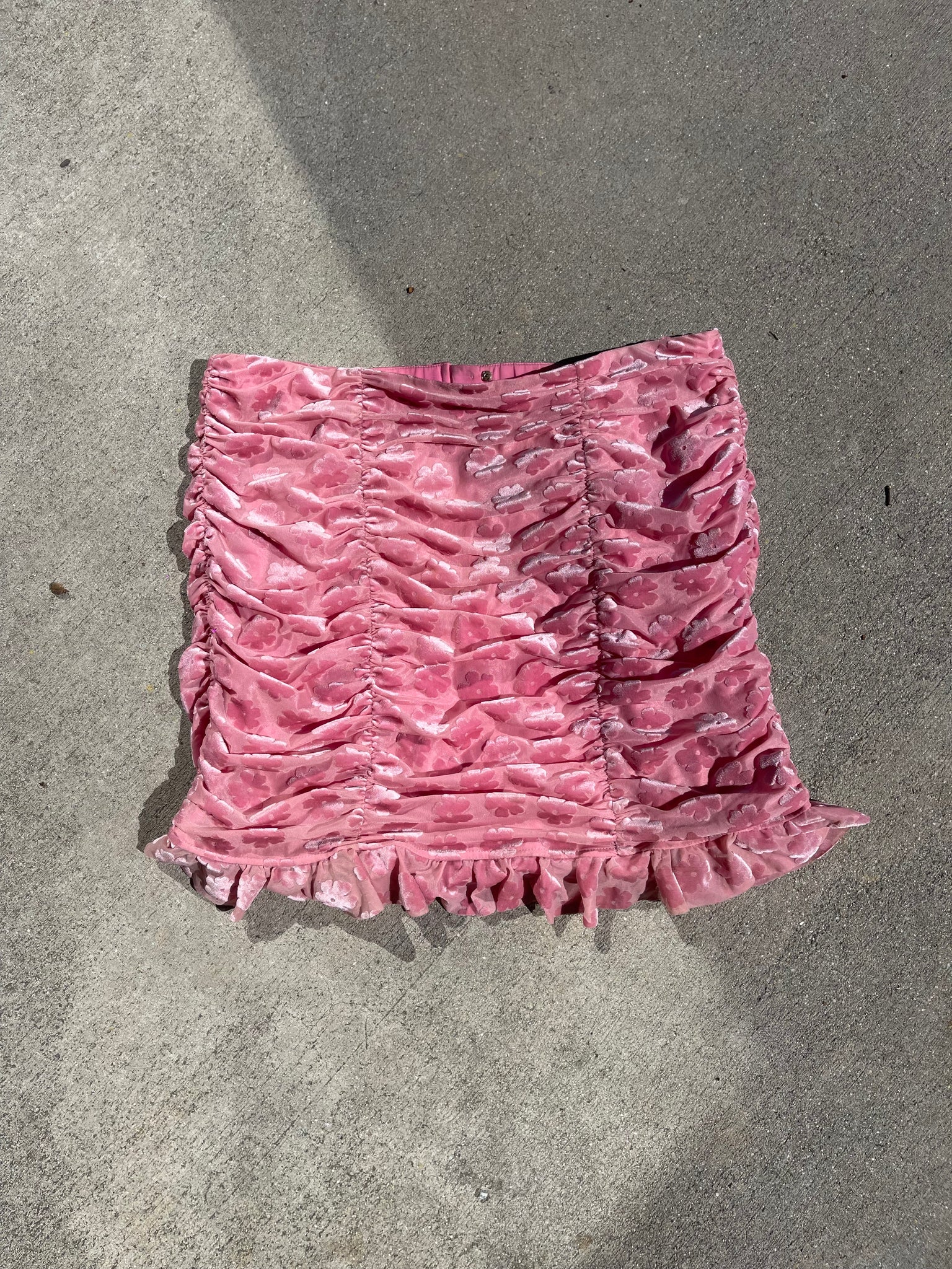 fll flower ruffle skirt
