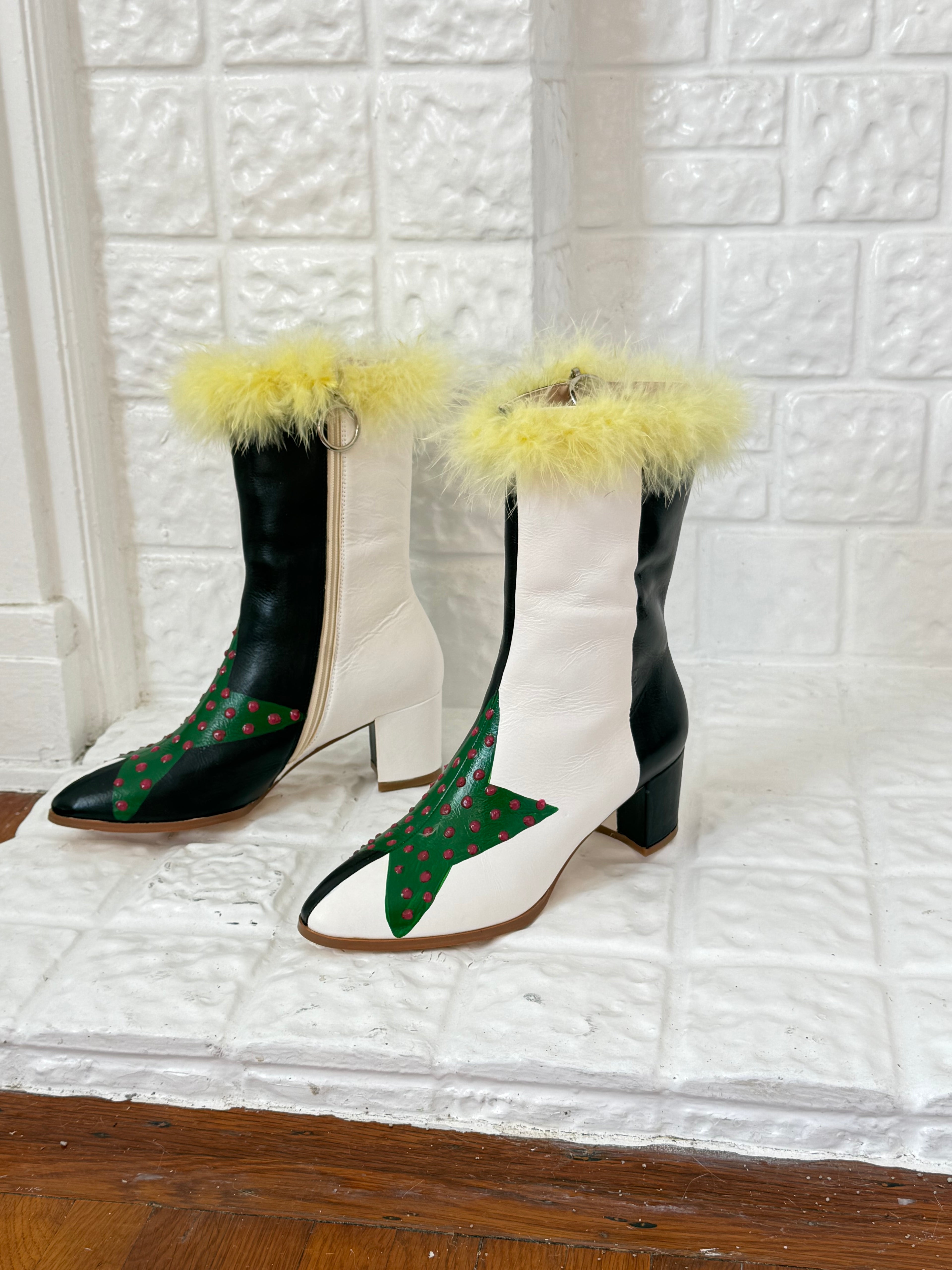 ⭐️ hand painted star boots ⭐️