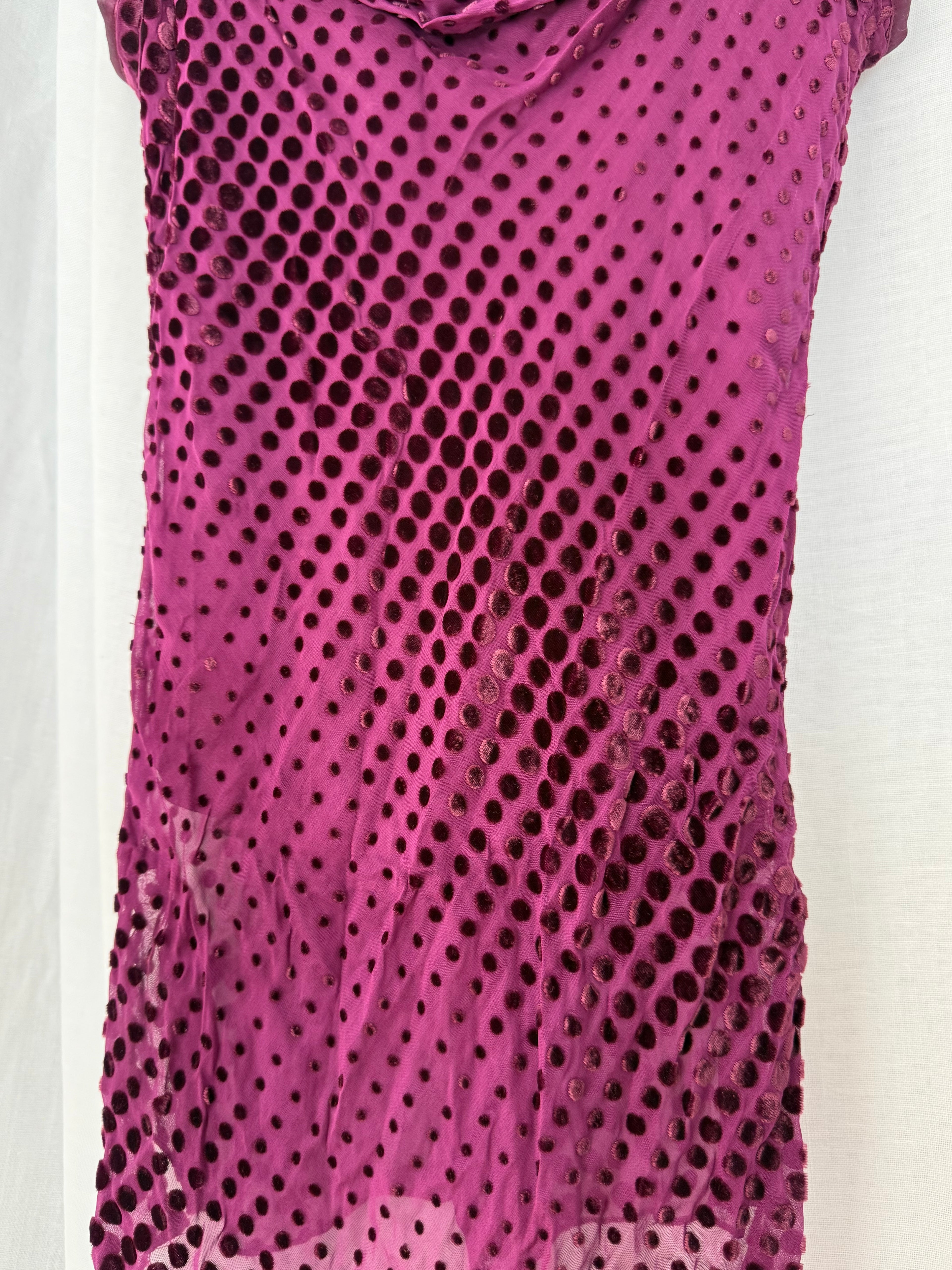 velvet dot mesh fairy tank mini