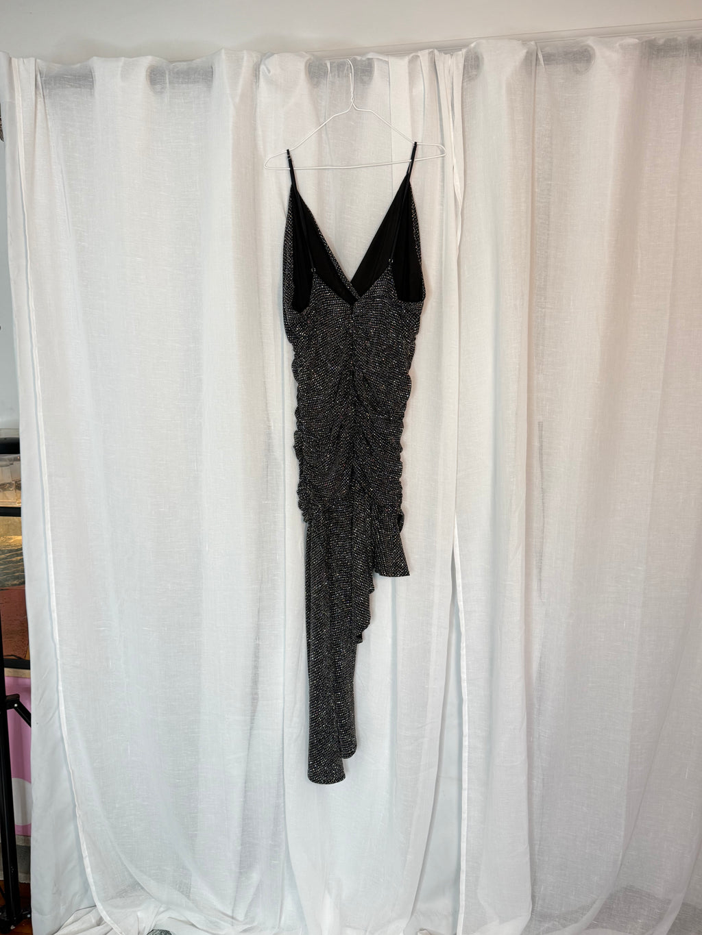 for love & lemons margaux glitter buckle dress