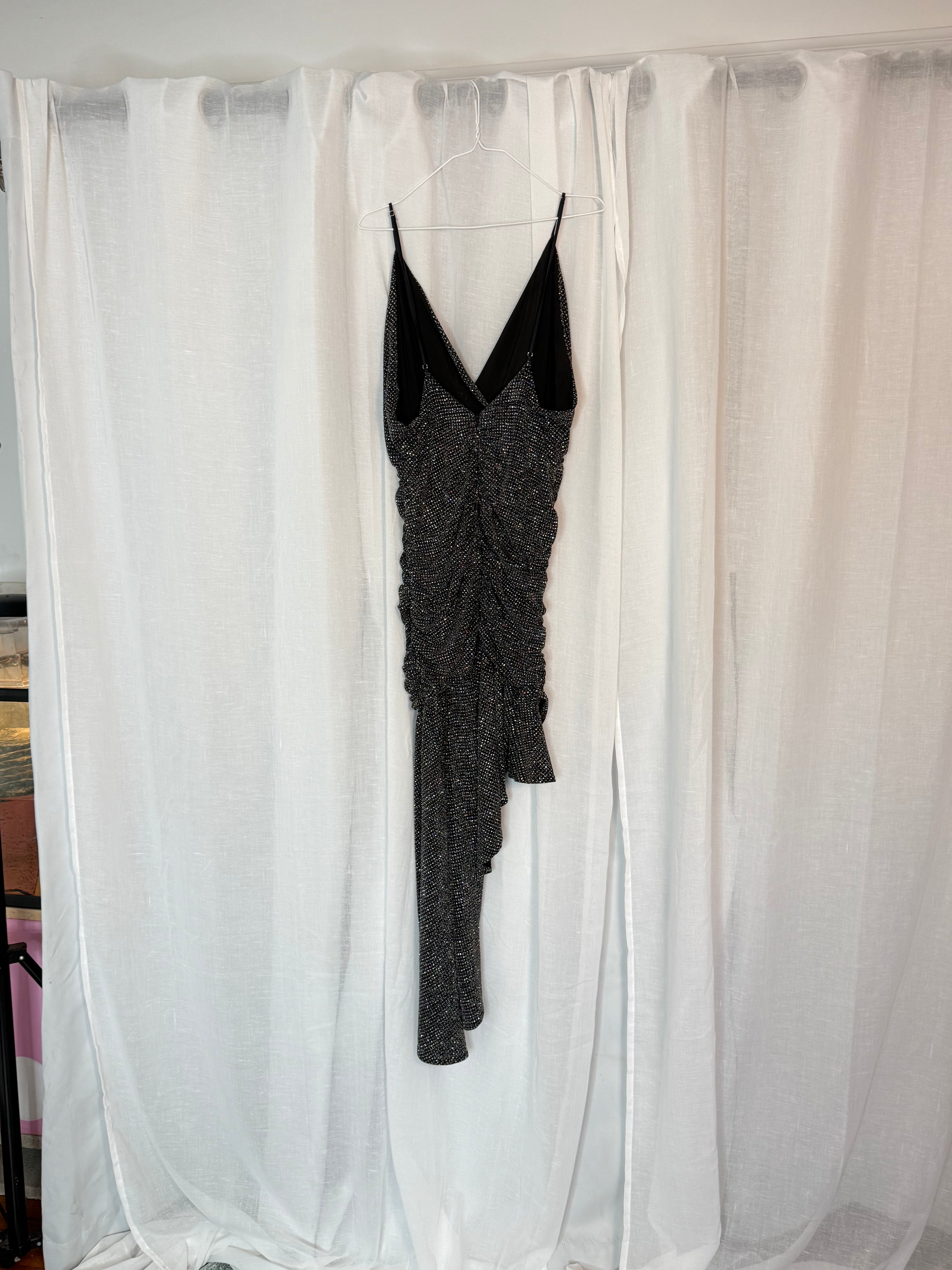 for love & lemons margaux glitter buckle dress