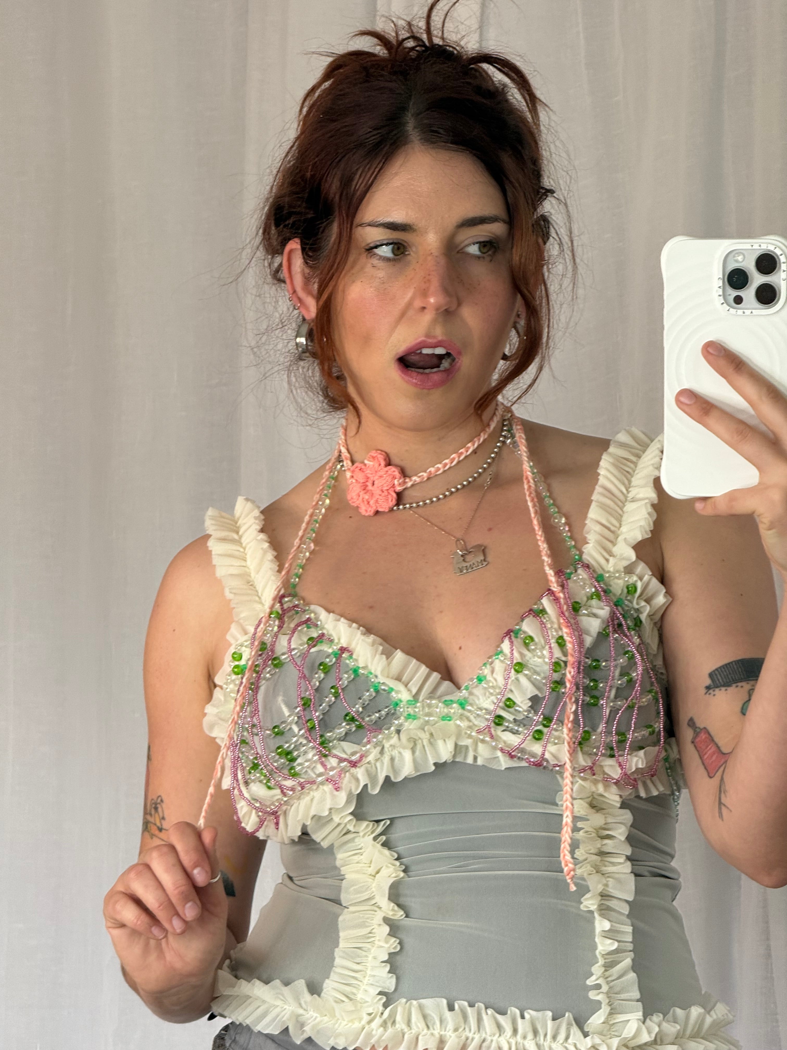 🌸 handmade crochet flower choker 🌸