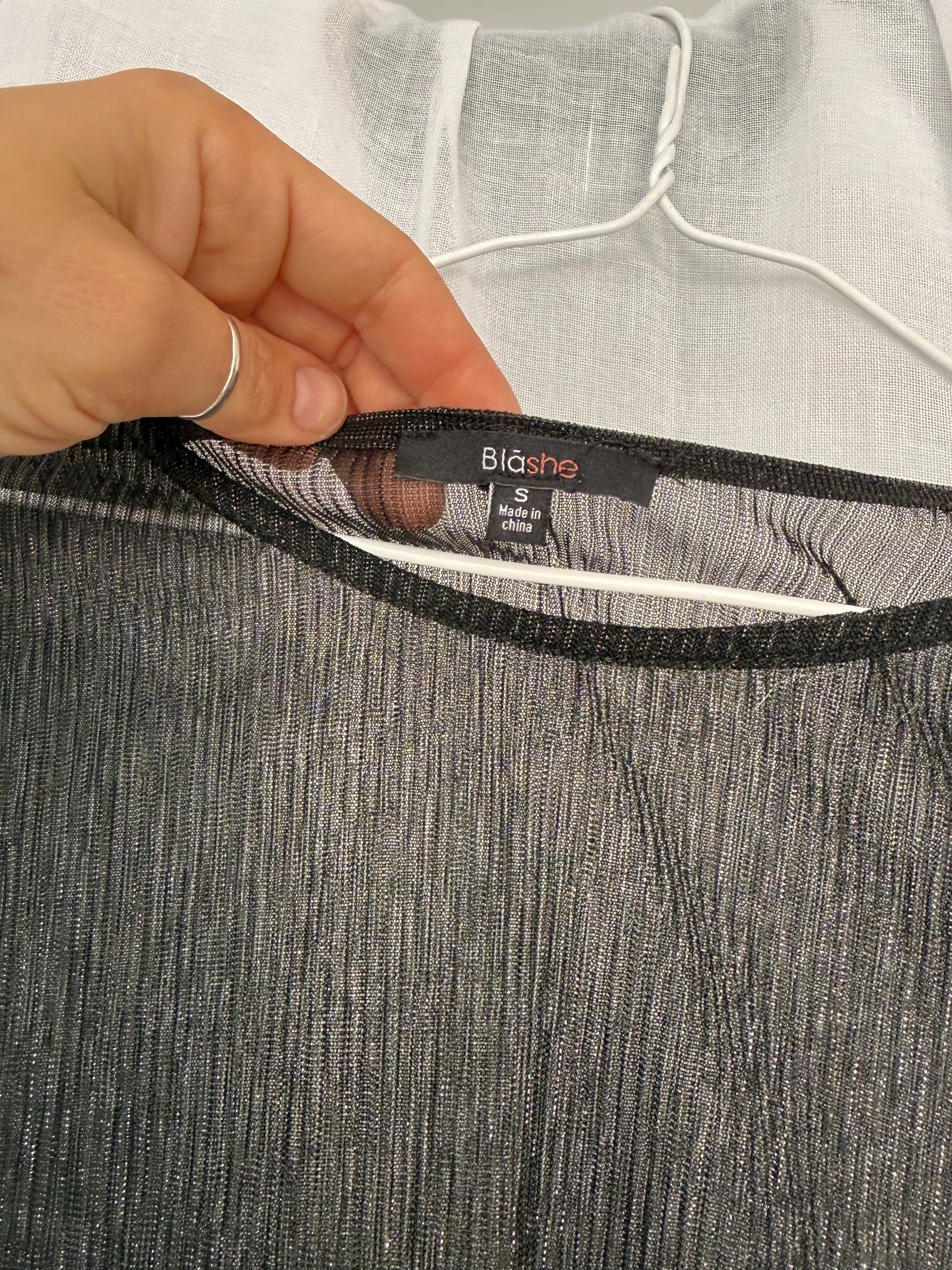 sheer black mesh top 🖤