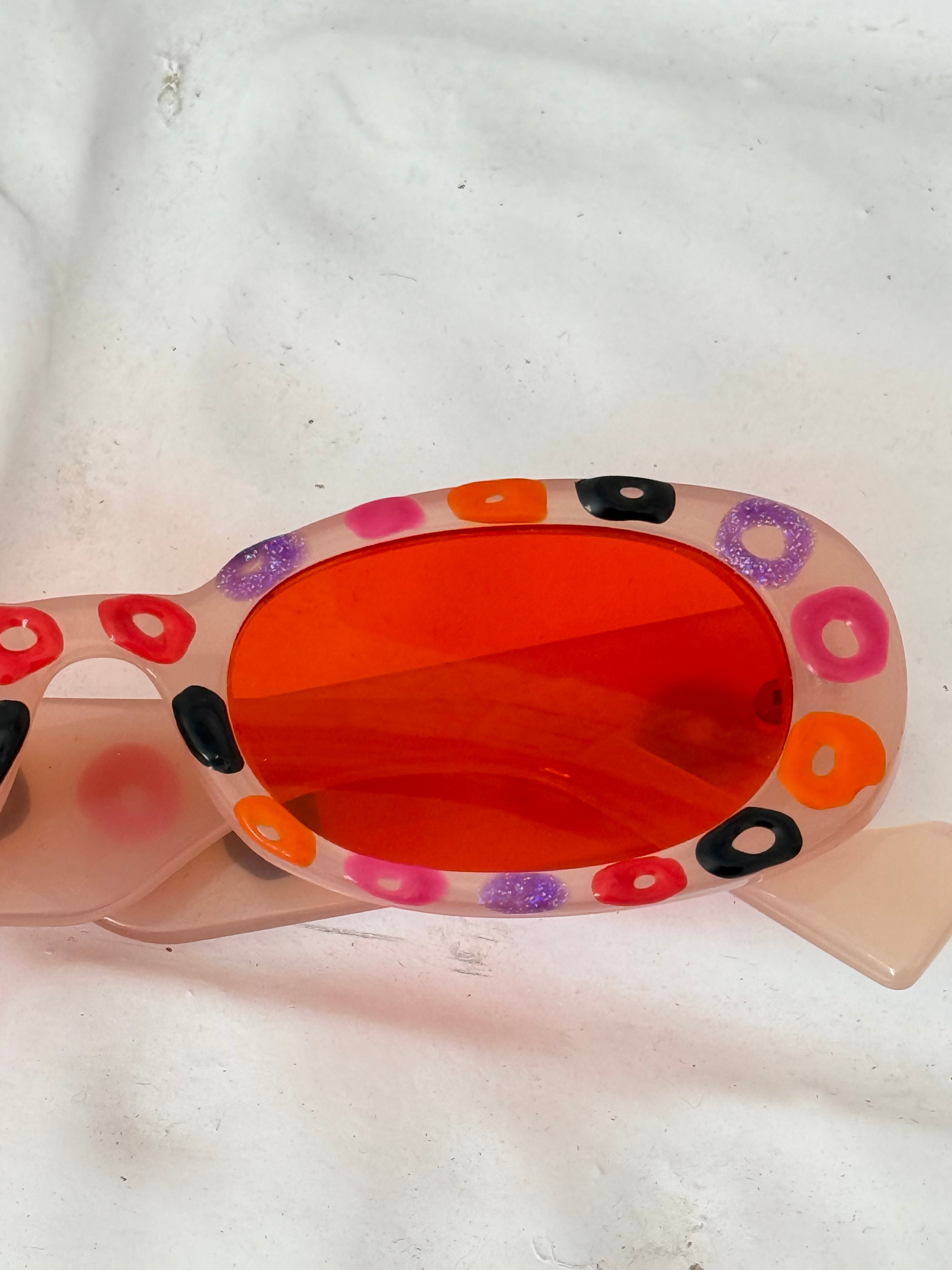painted retro dot sunglasses