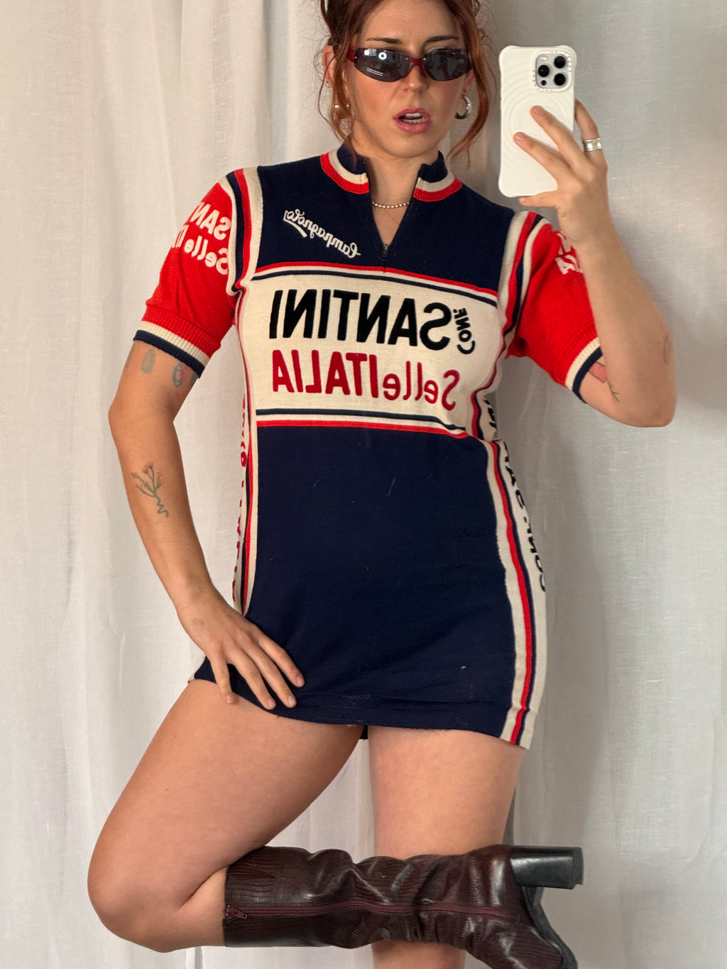 ✦ 90s SANTINI × Selle Italia cycling jersey ✦ Made in Italy ✦