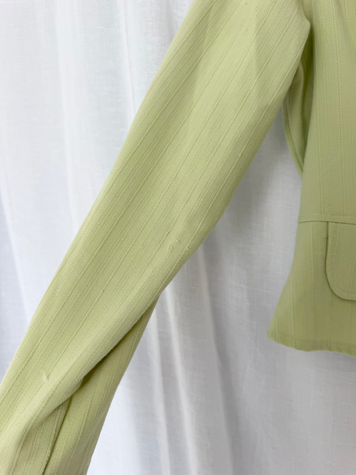y2k lime green fitted blazer ✧