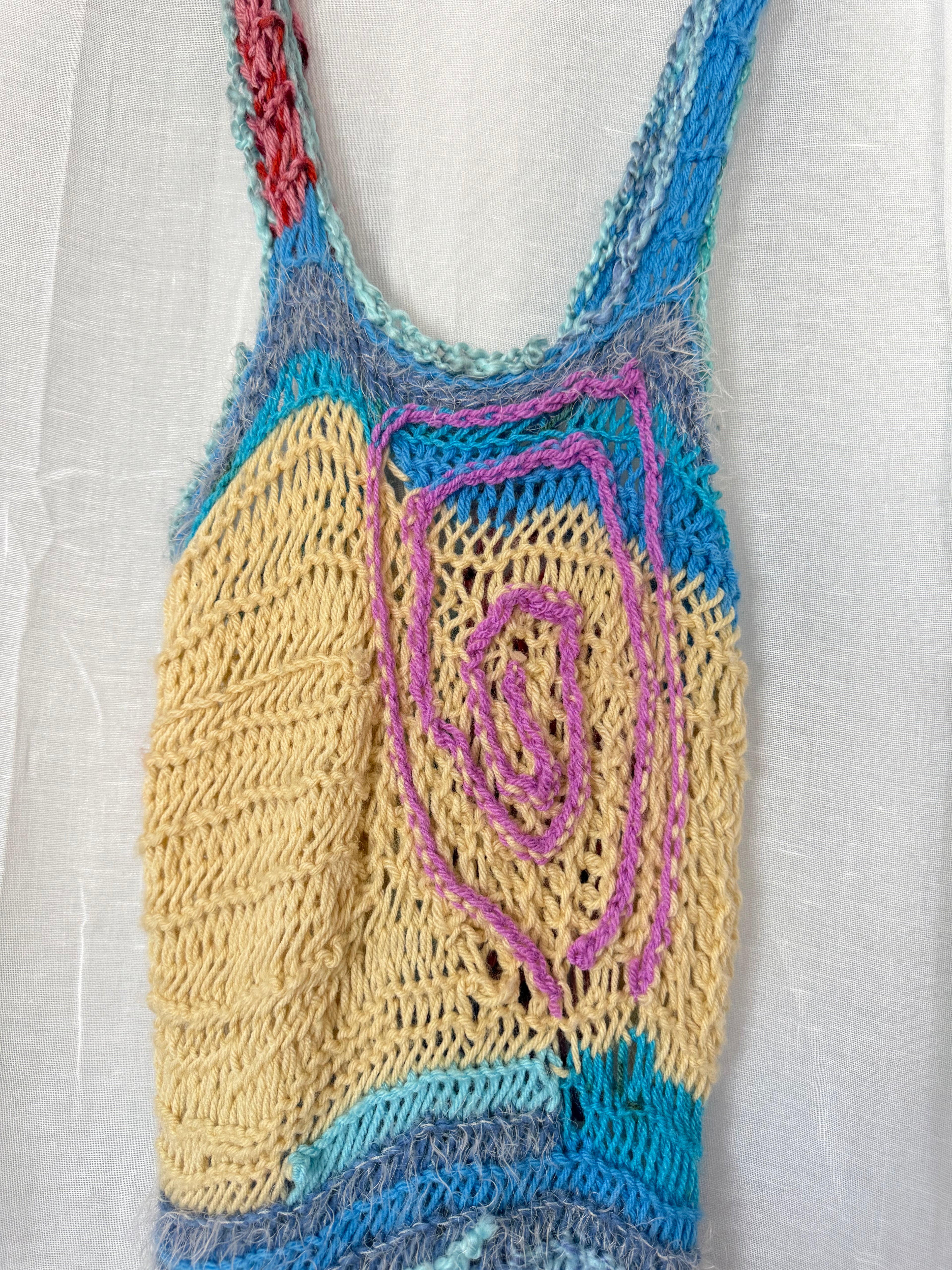 ♡ handmade recycled cotton crochet patchwork dress ♡