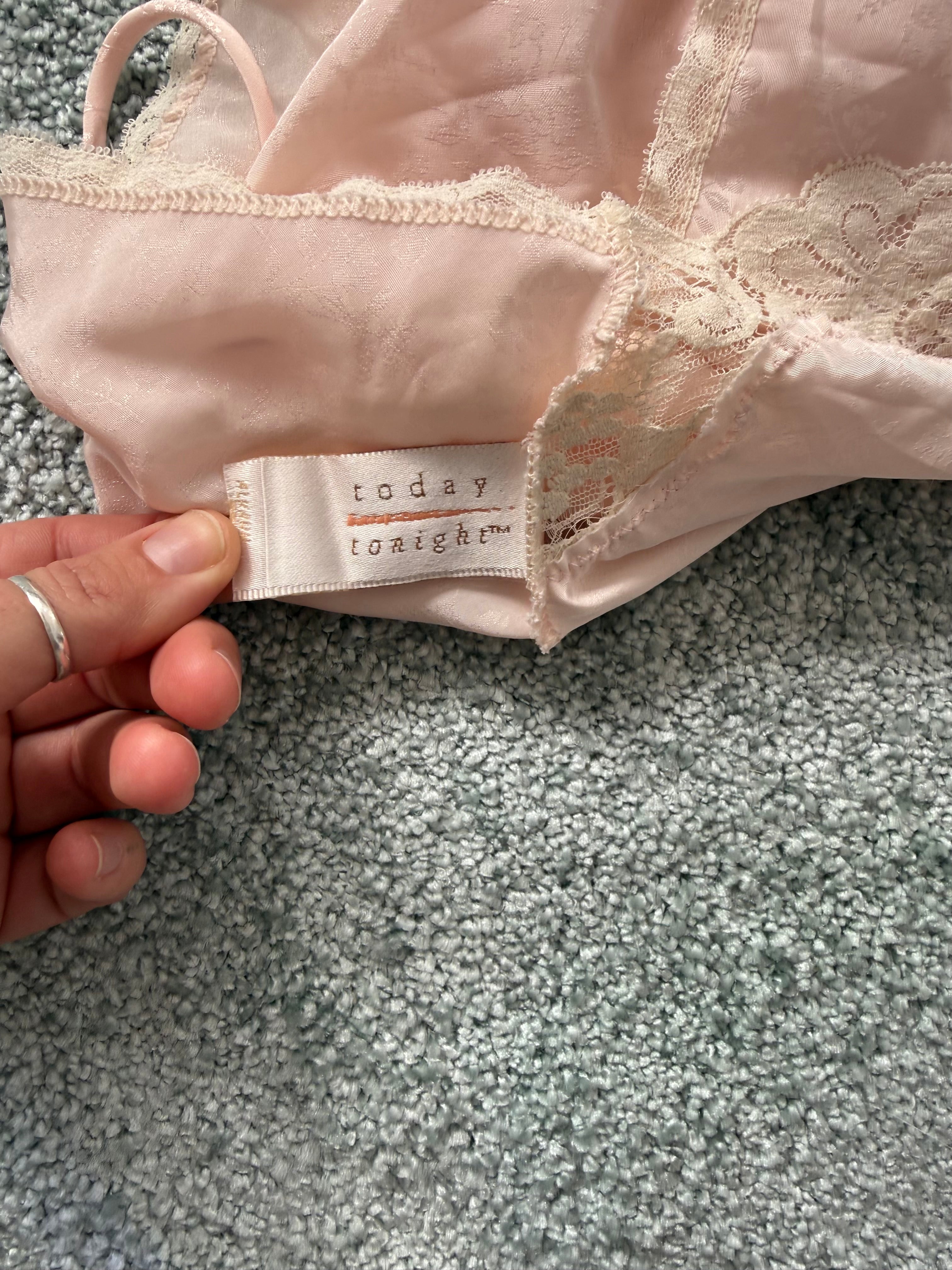 blush pink lace romper