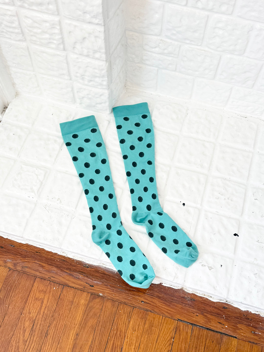 polka dot knee high socks
