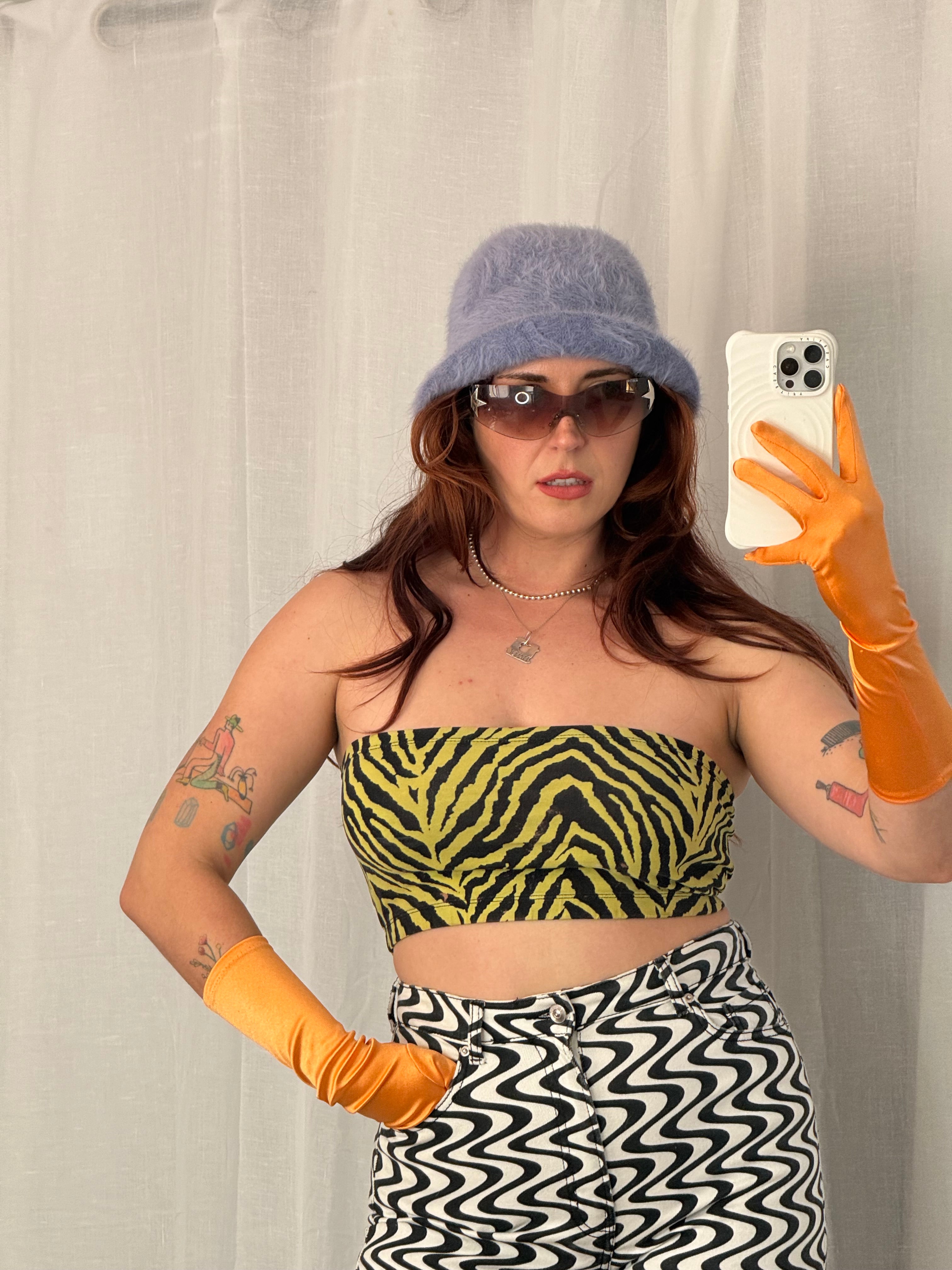 𓆩♡𓆪 zebra print tube top 𓆩♡𓆪