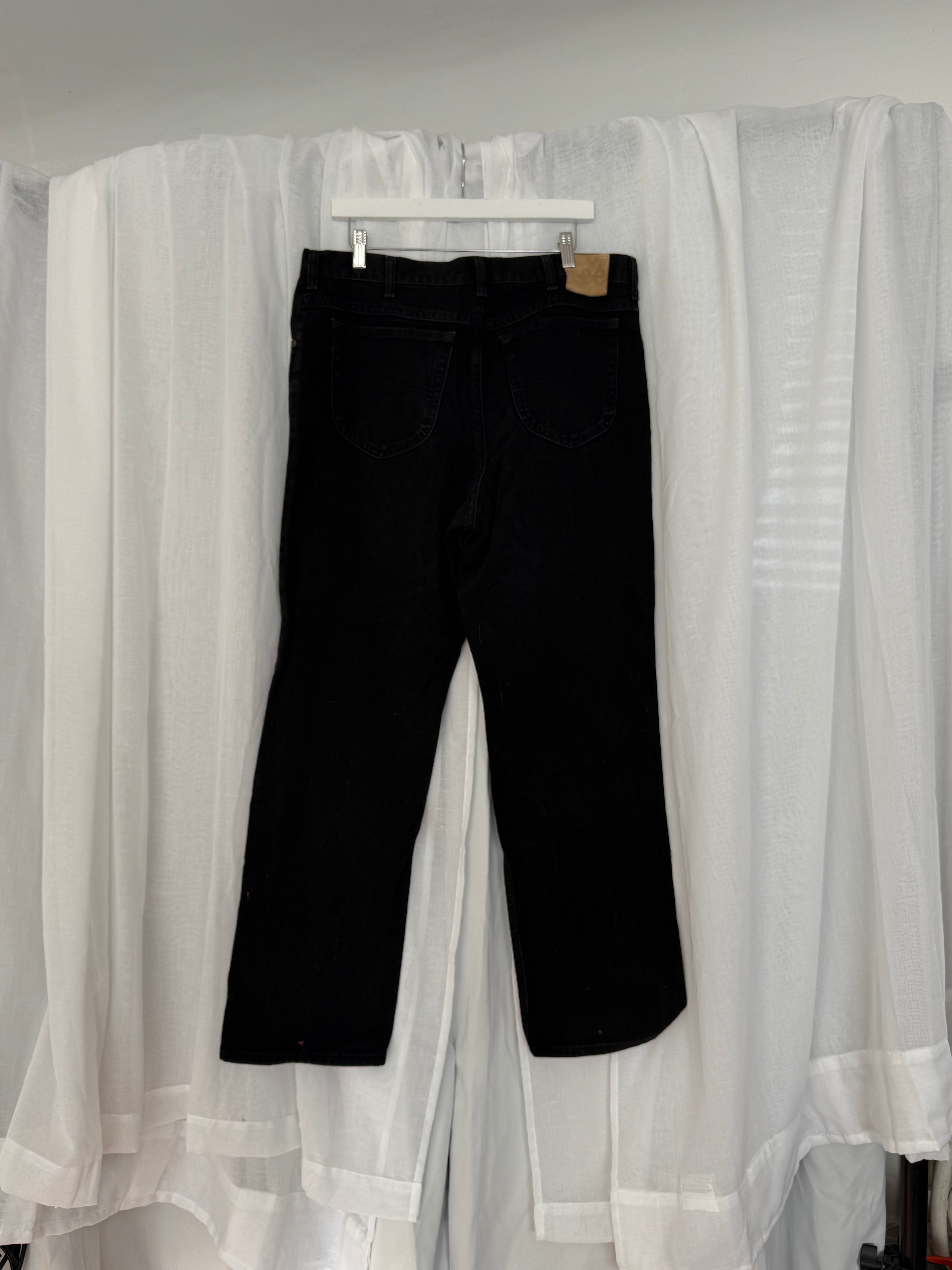 hand painted butterfly jeans (38")