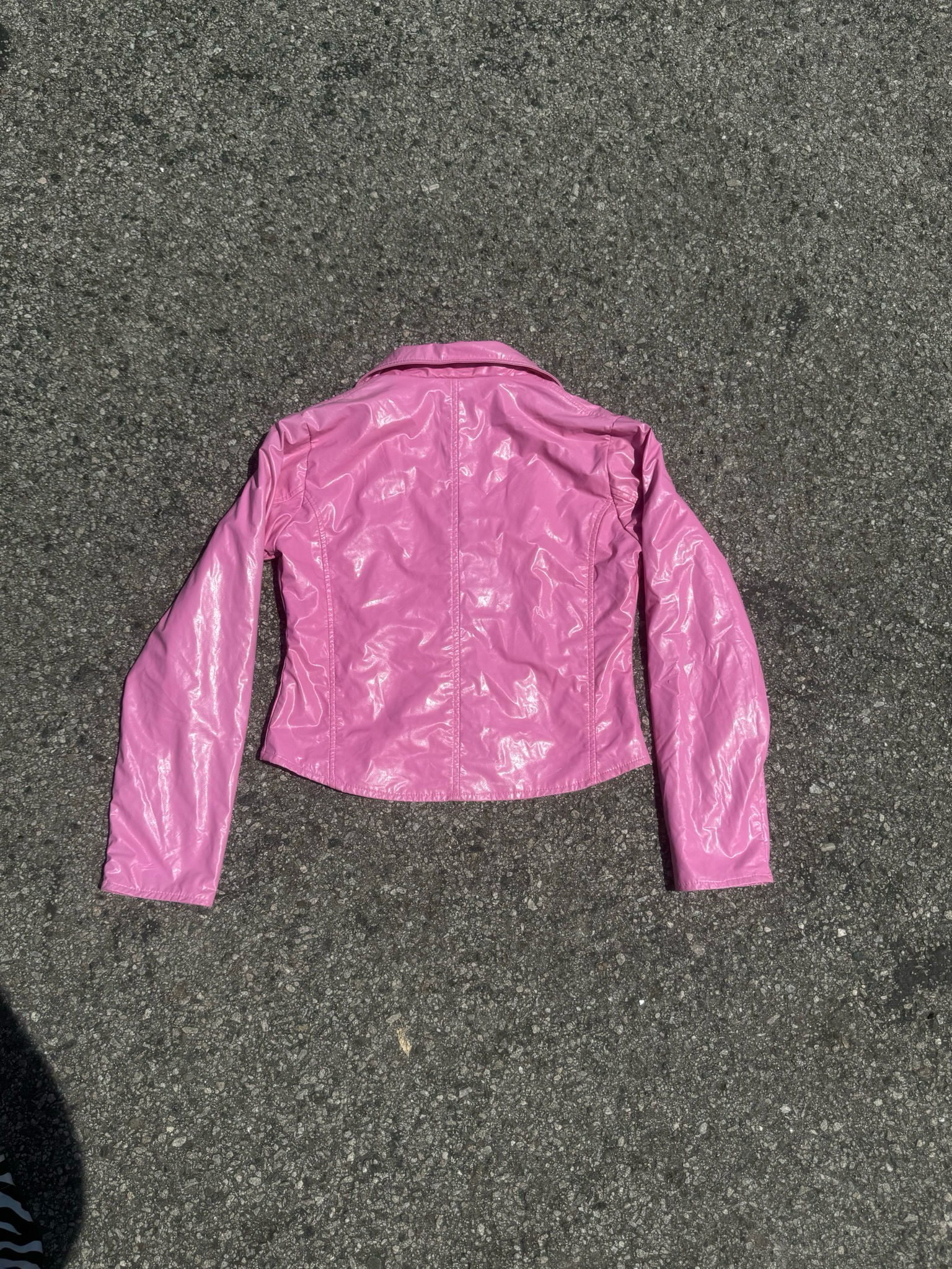 rave girl faux leather jacket