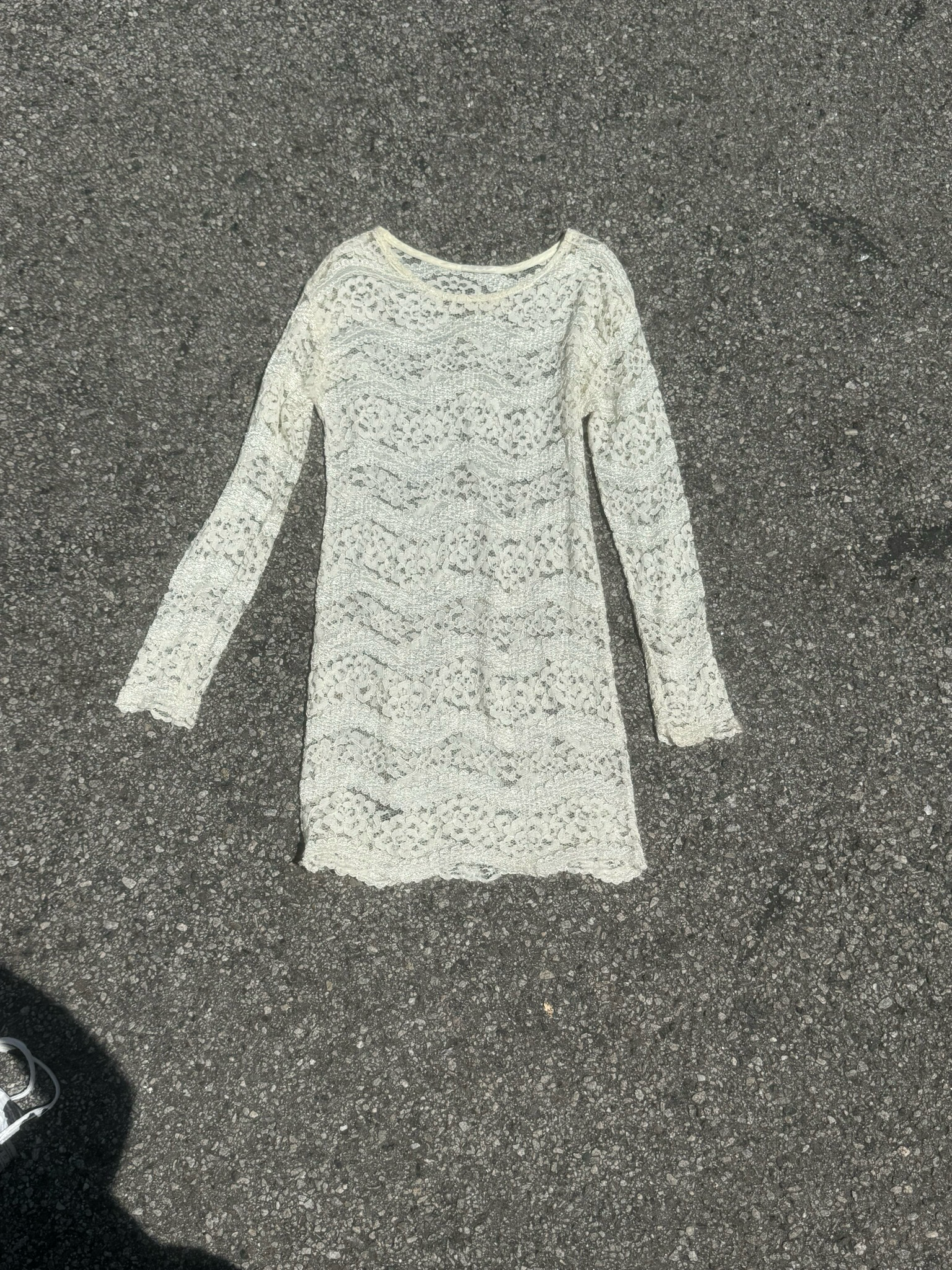 vintage lace mini dress