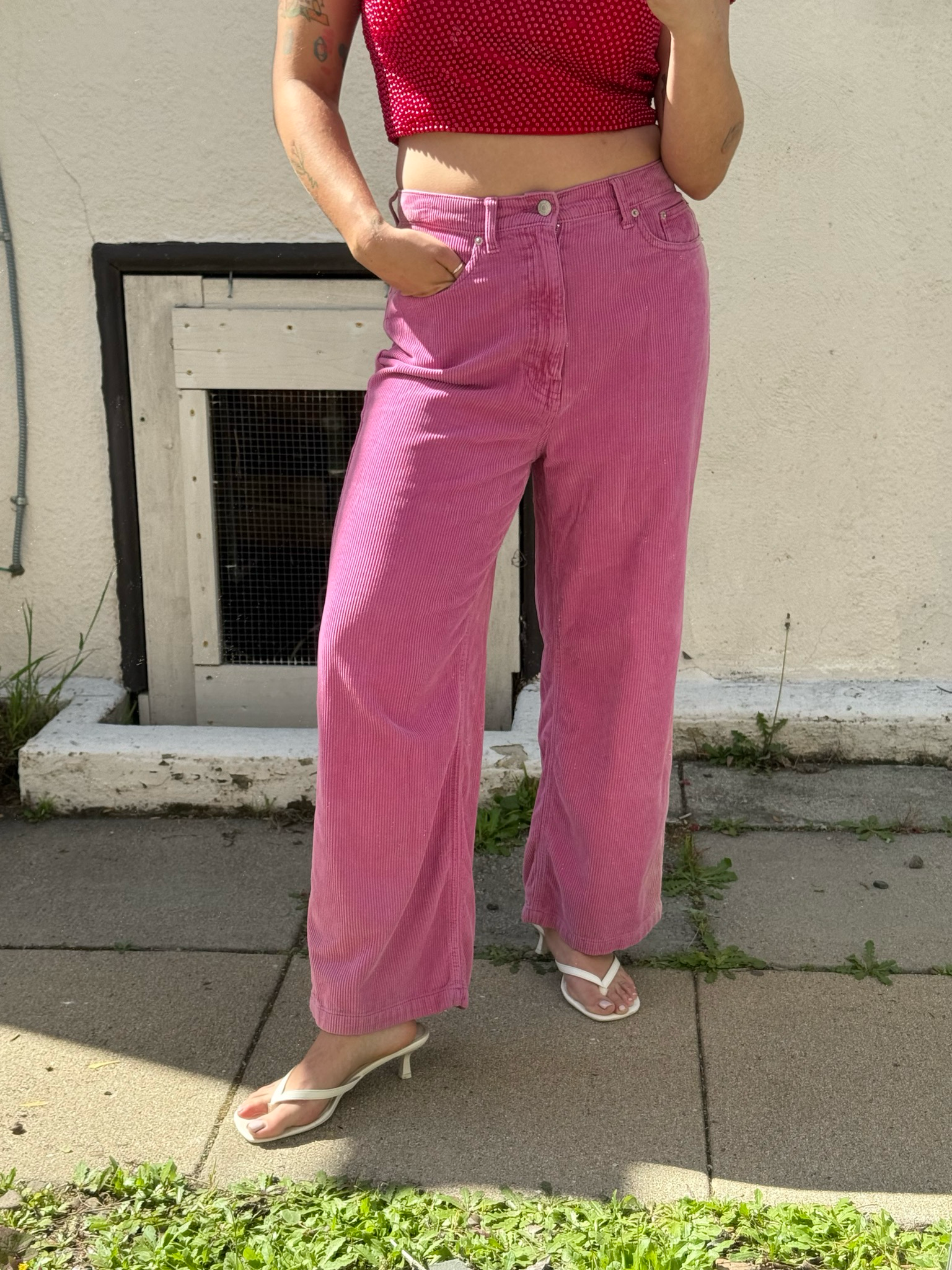 bubblegum pink cords