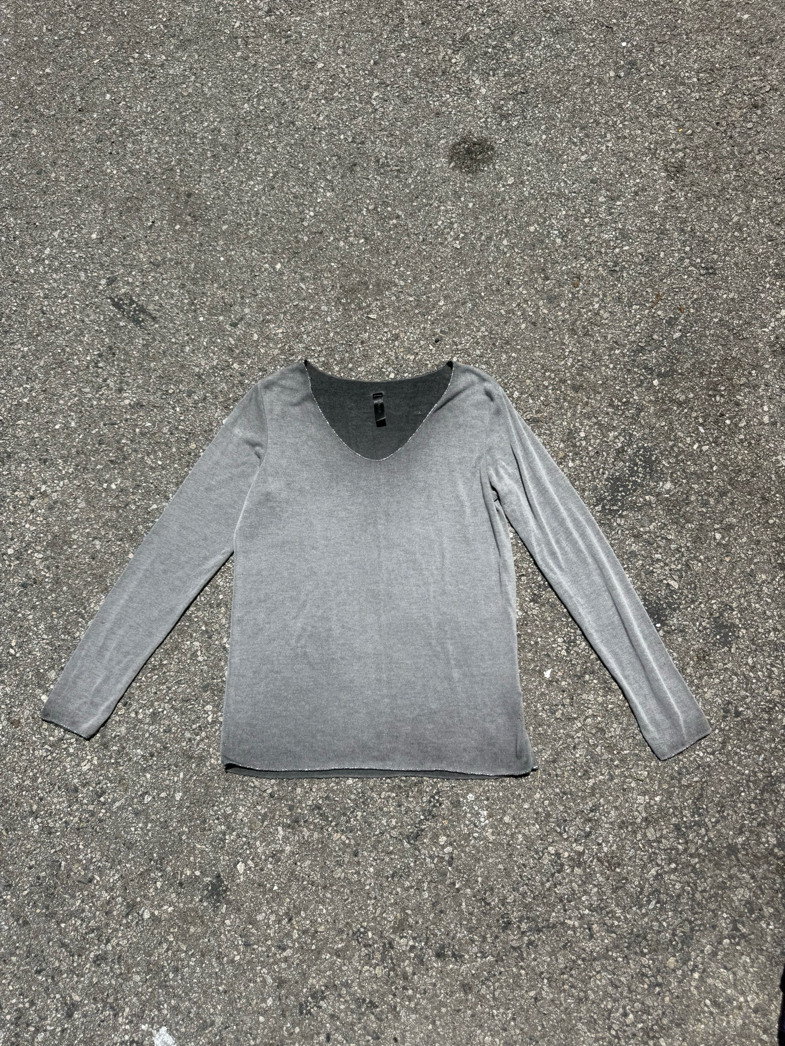 grey sparkle long sleeve