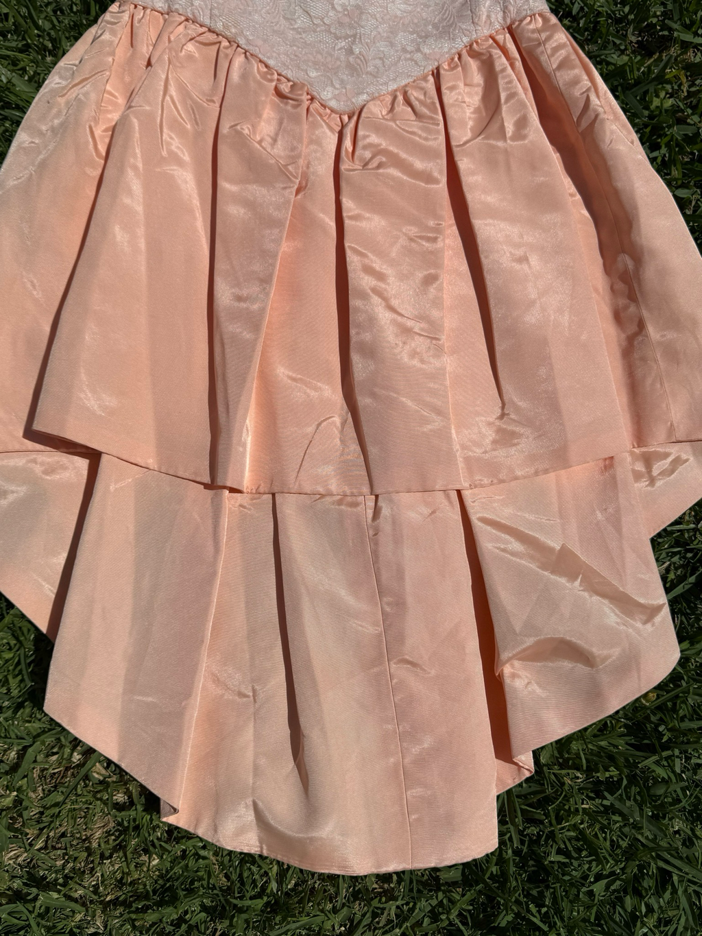 peach lace sailor dress