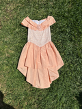 peach lace sailor dress