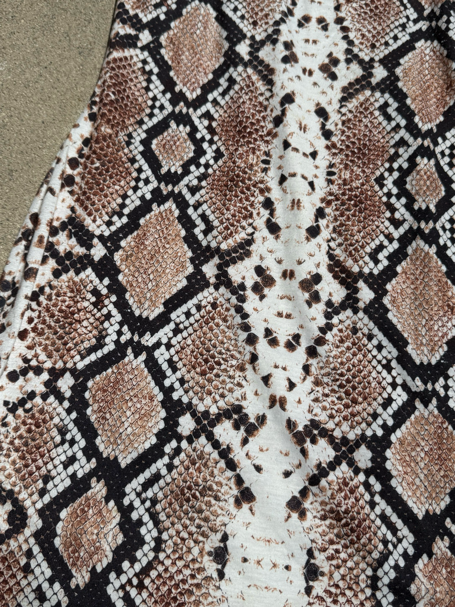 cotton snake print mini dress