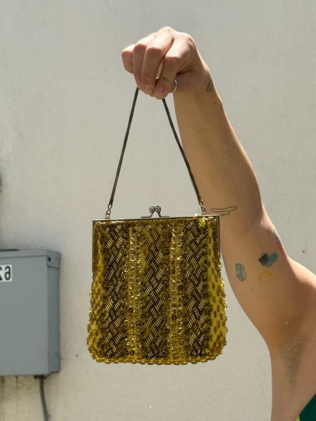 vintage beaded handbag