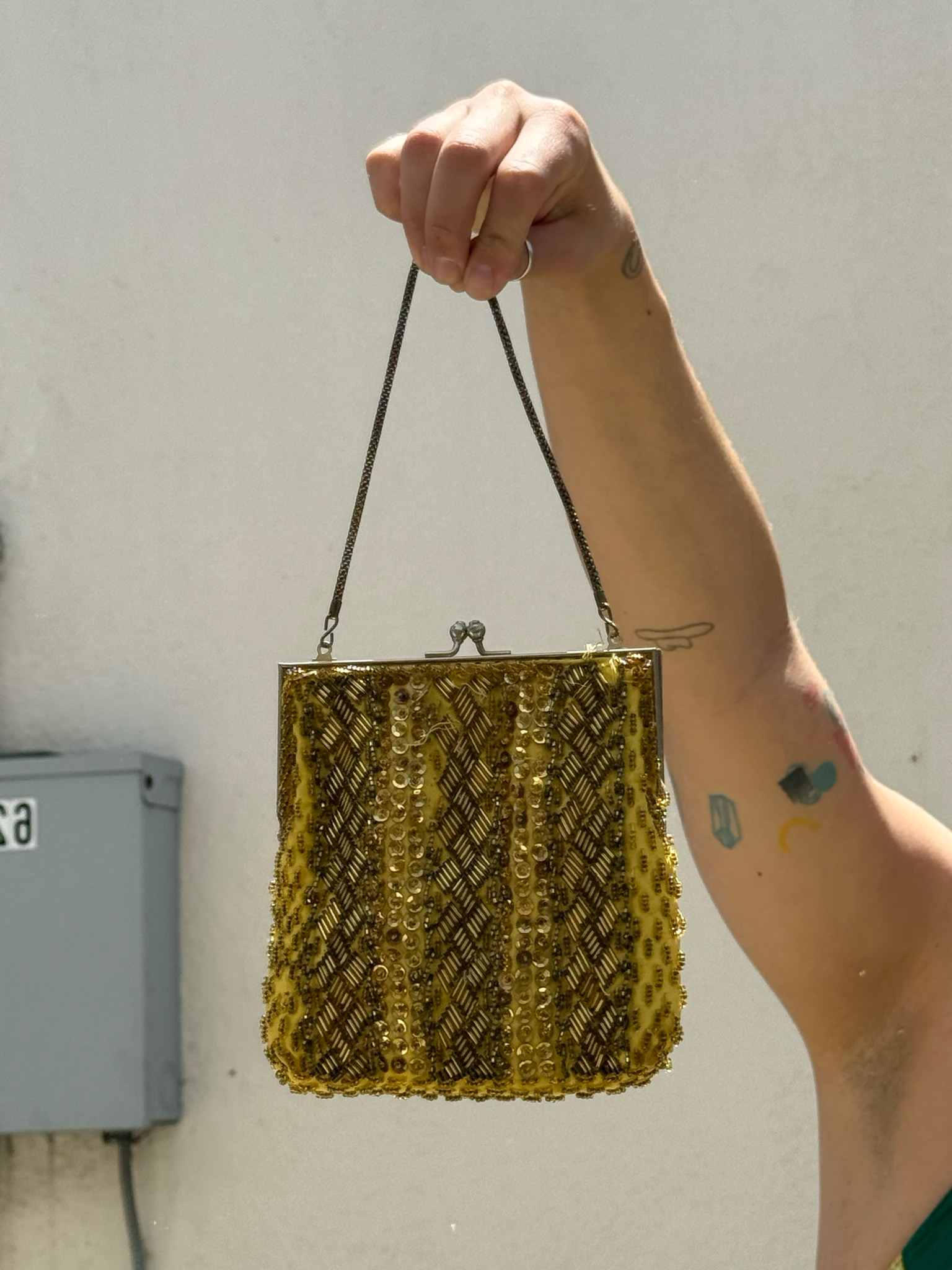 vintage beaded handbag