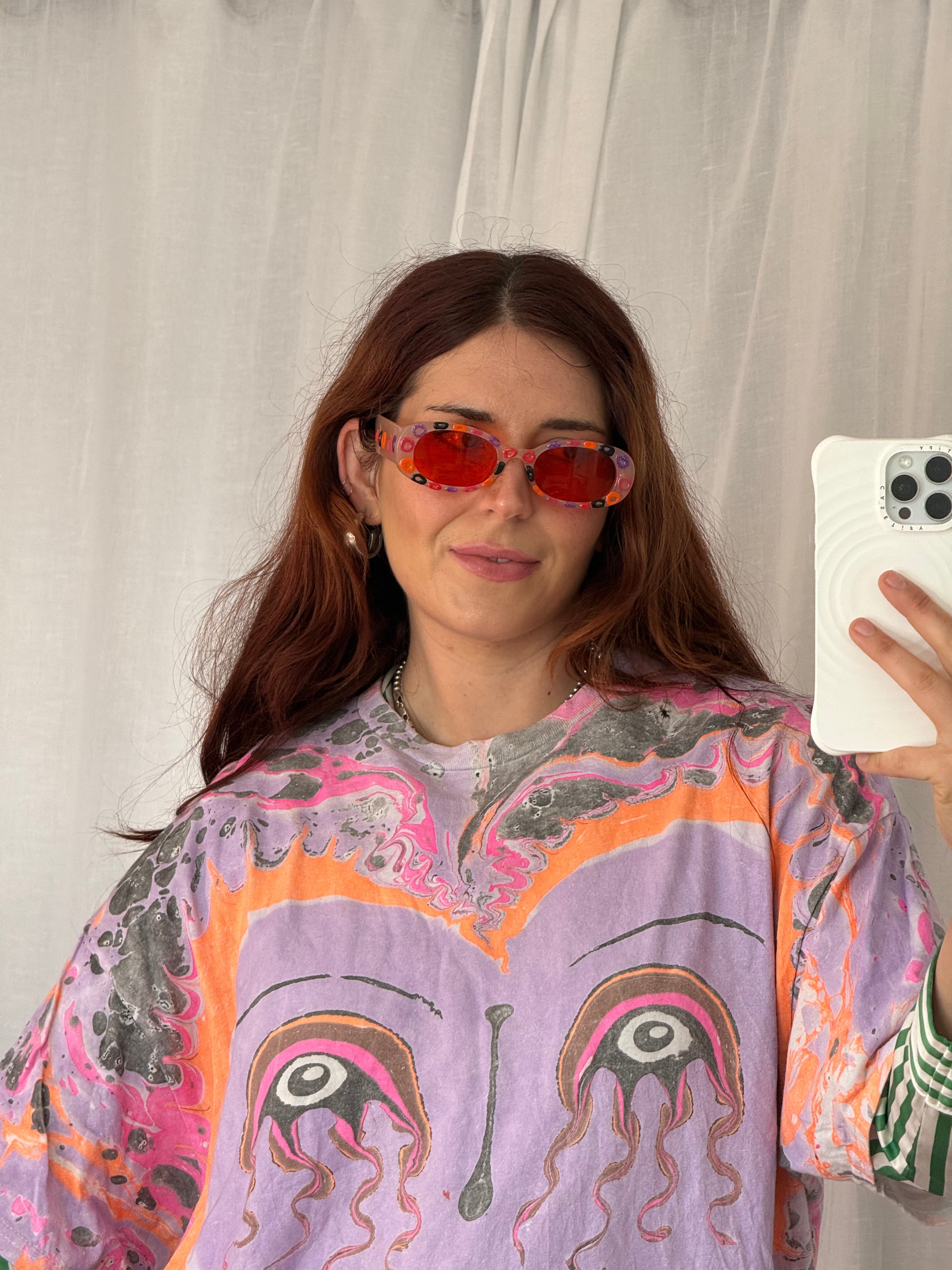 painted retro dot sunglasses