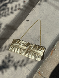 metallic handbag