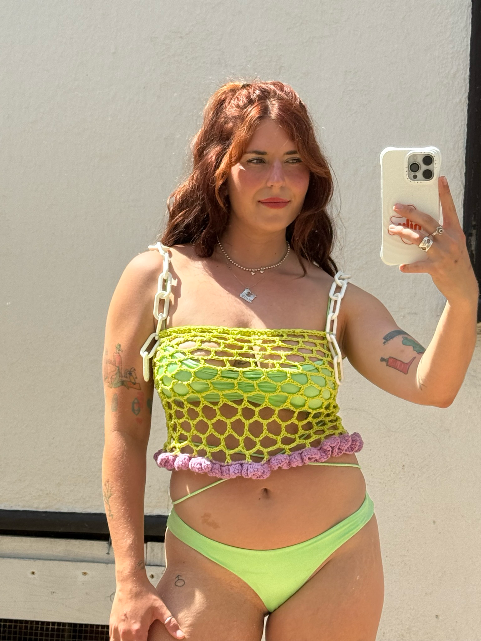 handmade crochet chain tank