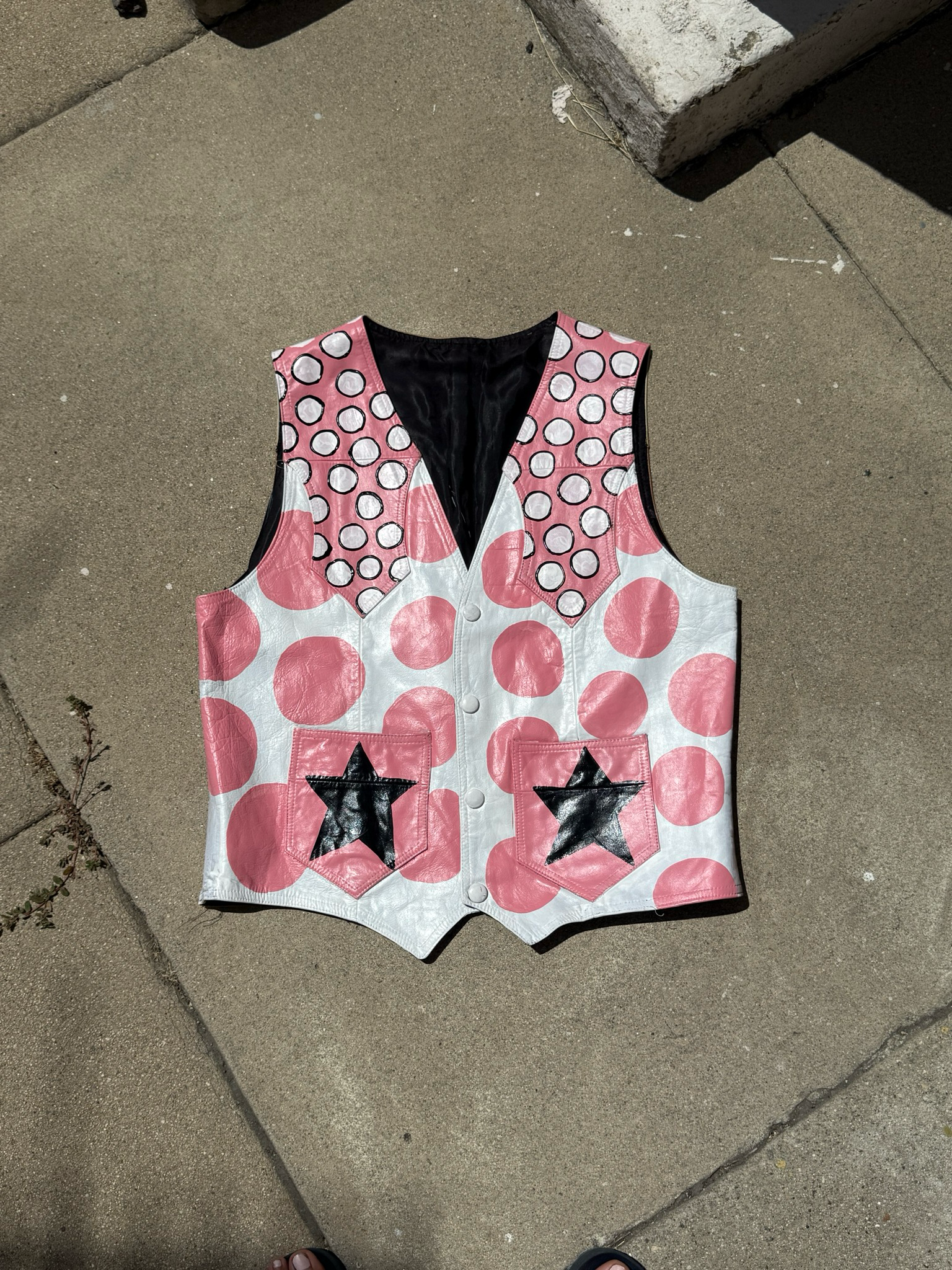 hand painted western vest