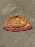 butter yellow strawberry milk beanie