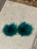handmade poof earrings