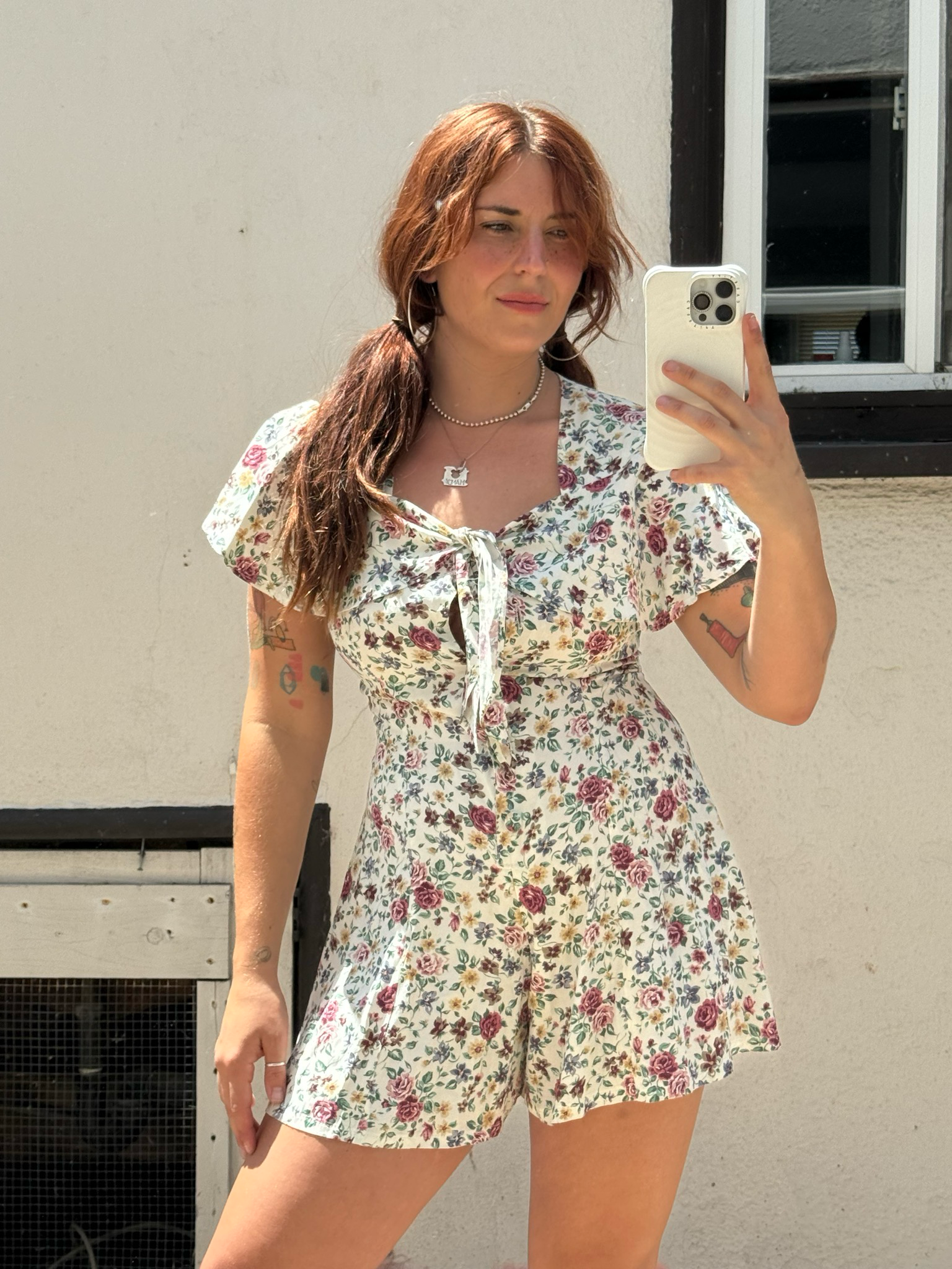 vintage floral romper
