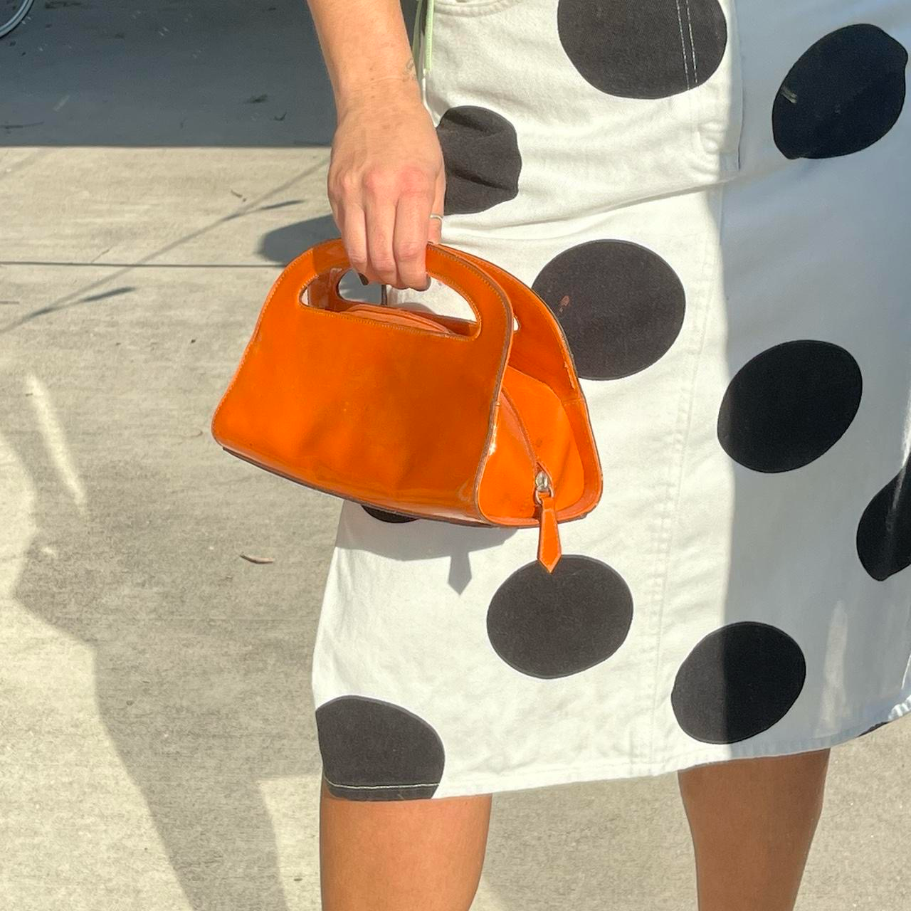 orange mod handbag