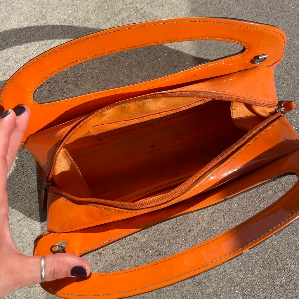 orange mod handbag