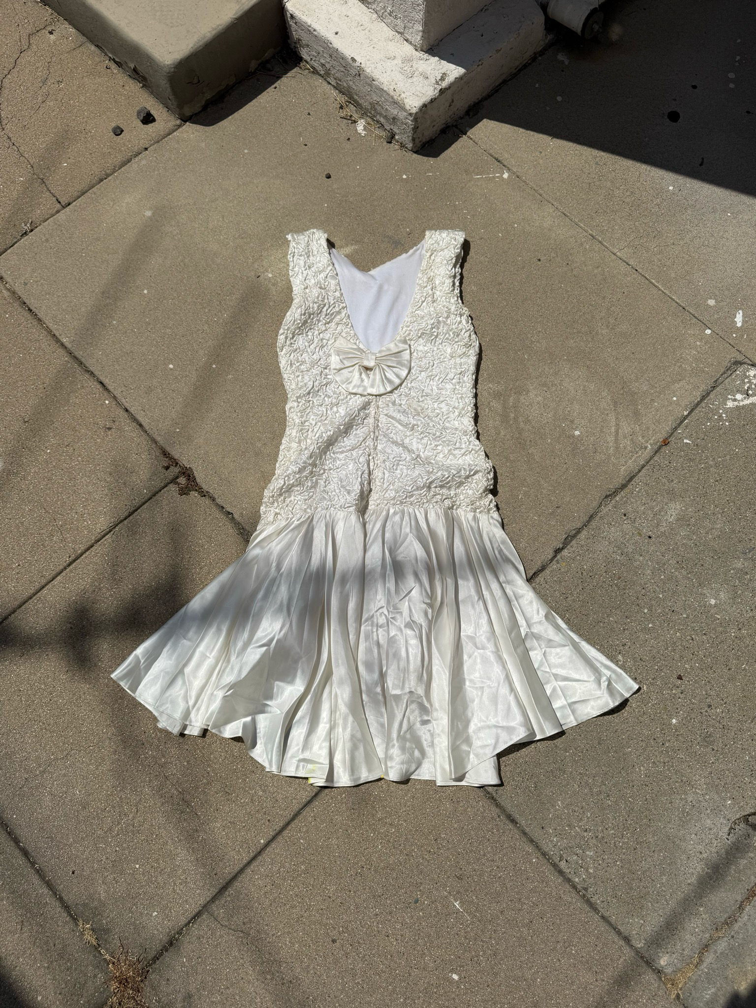 vintage 80’s wedding party dress