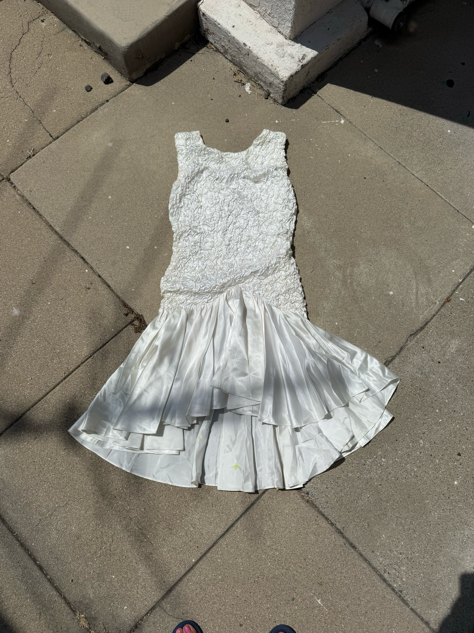 vintage 80’s wedding party dress