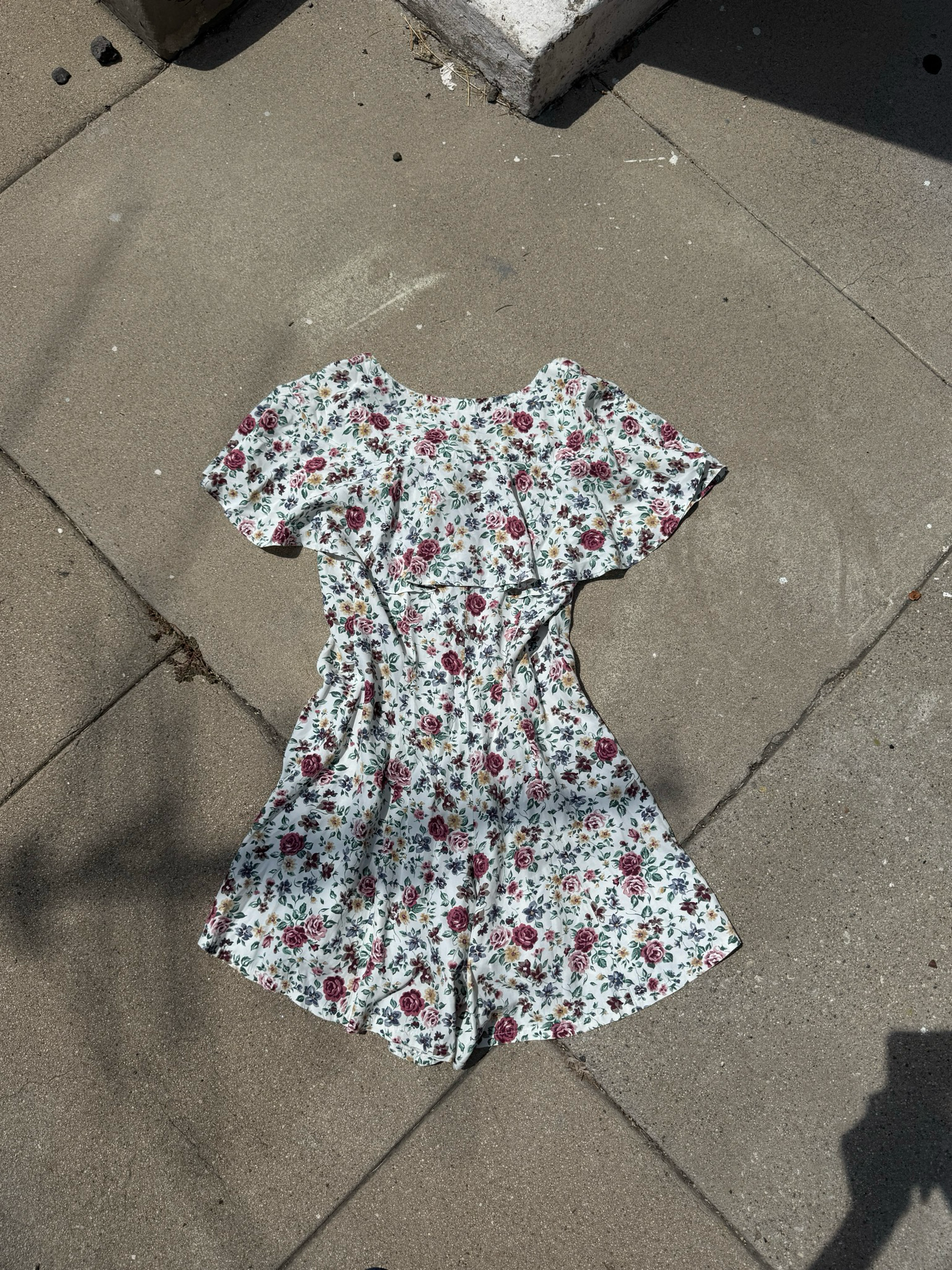 vintage floral romper