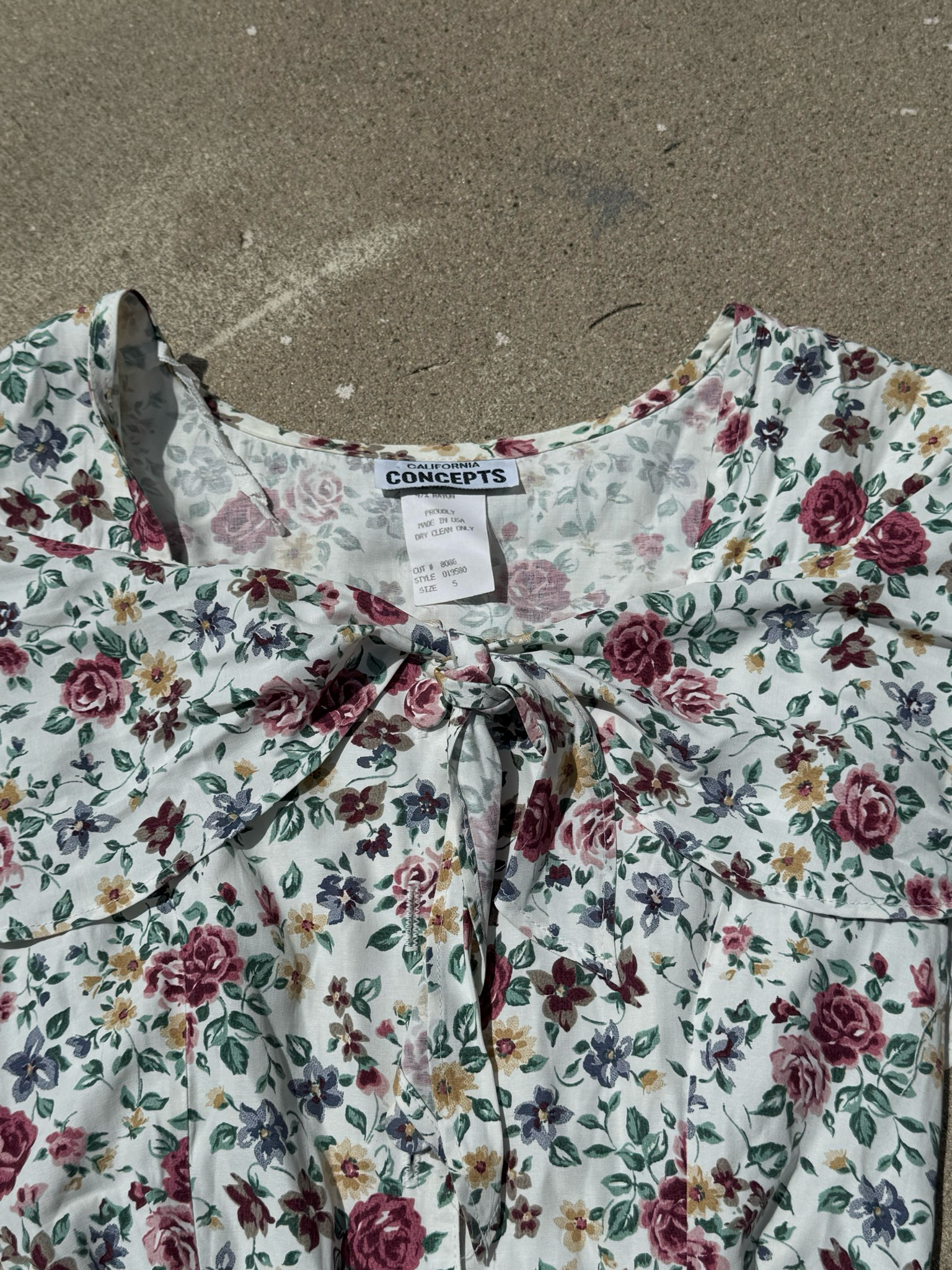 vintage floral romper