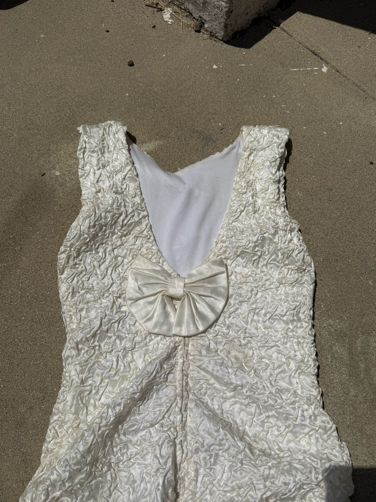 vintage 80’s wedding party dress