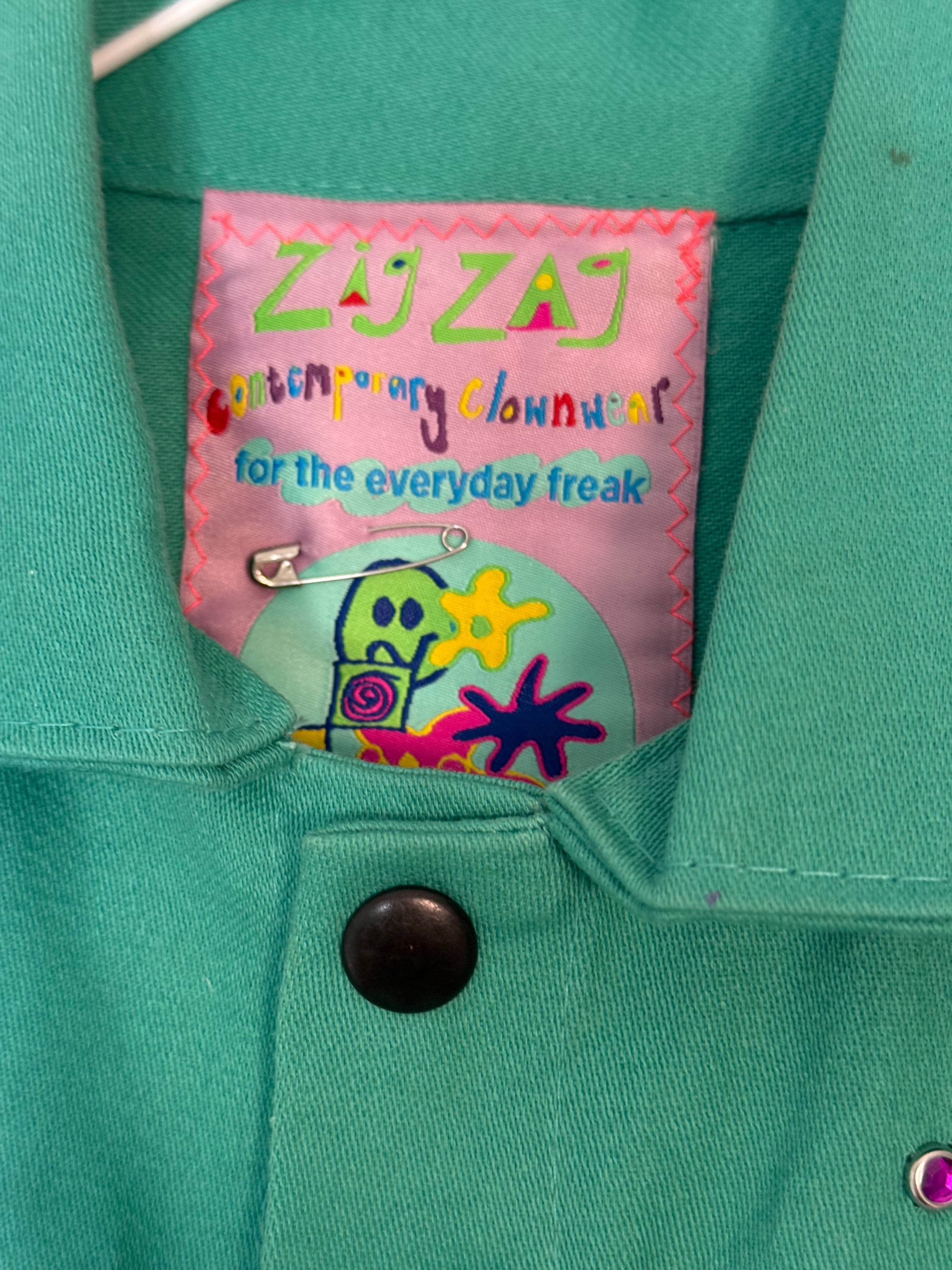 ✦ hand painted + rhinestone work jacket ✦