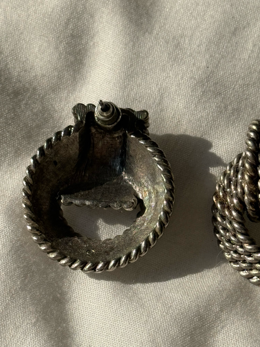 🖇 vintage twisted rope earrings