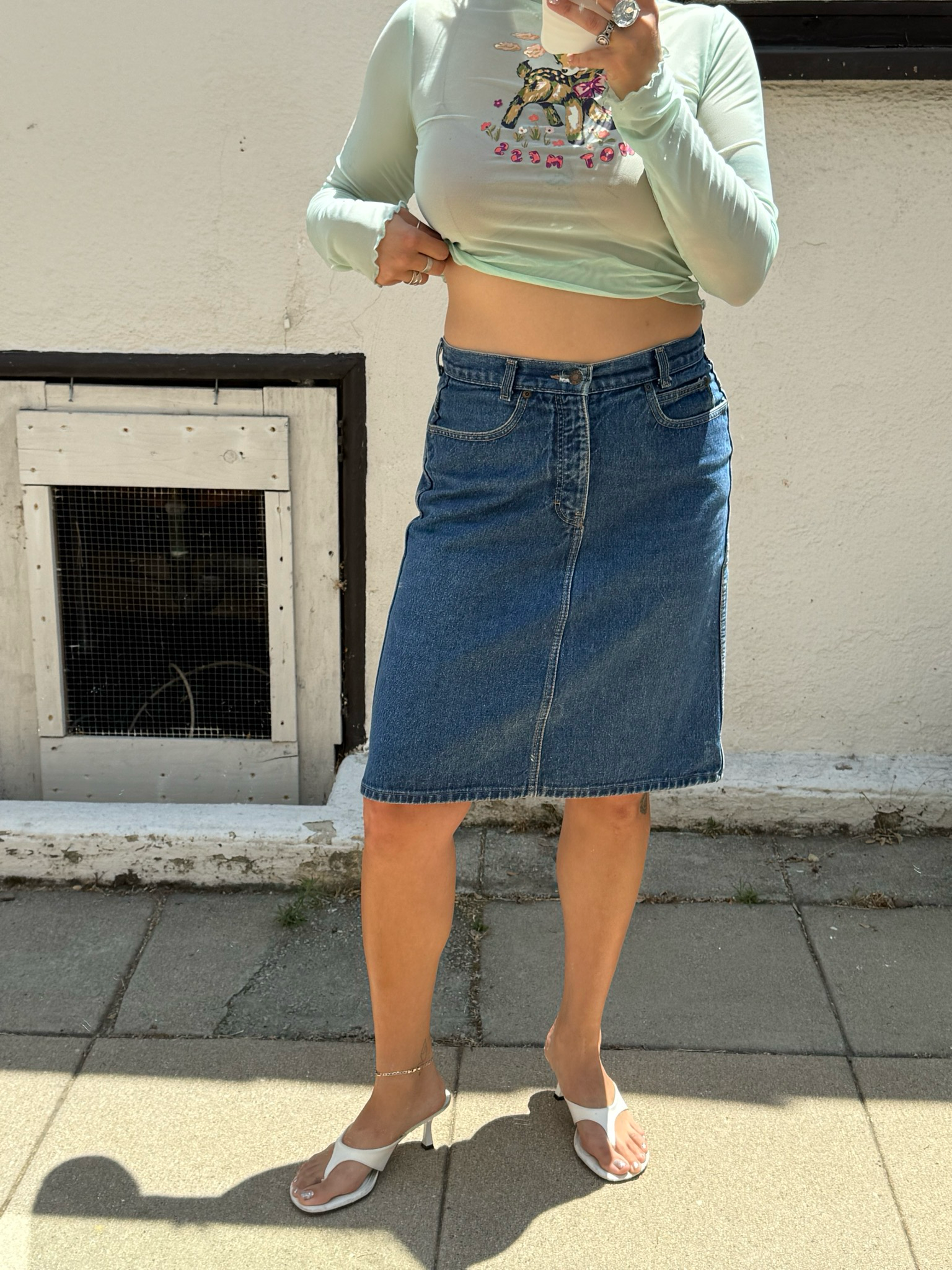 vintage Calvin Klein denim skirt
