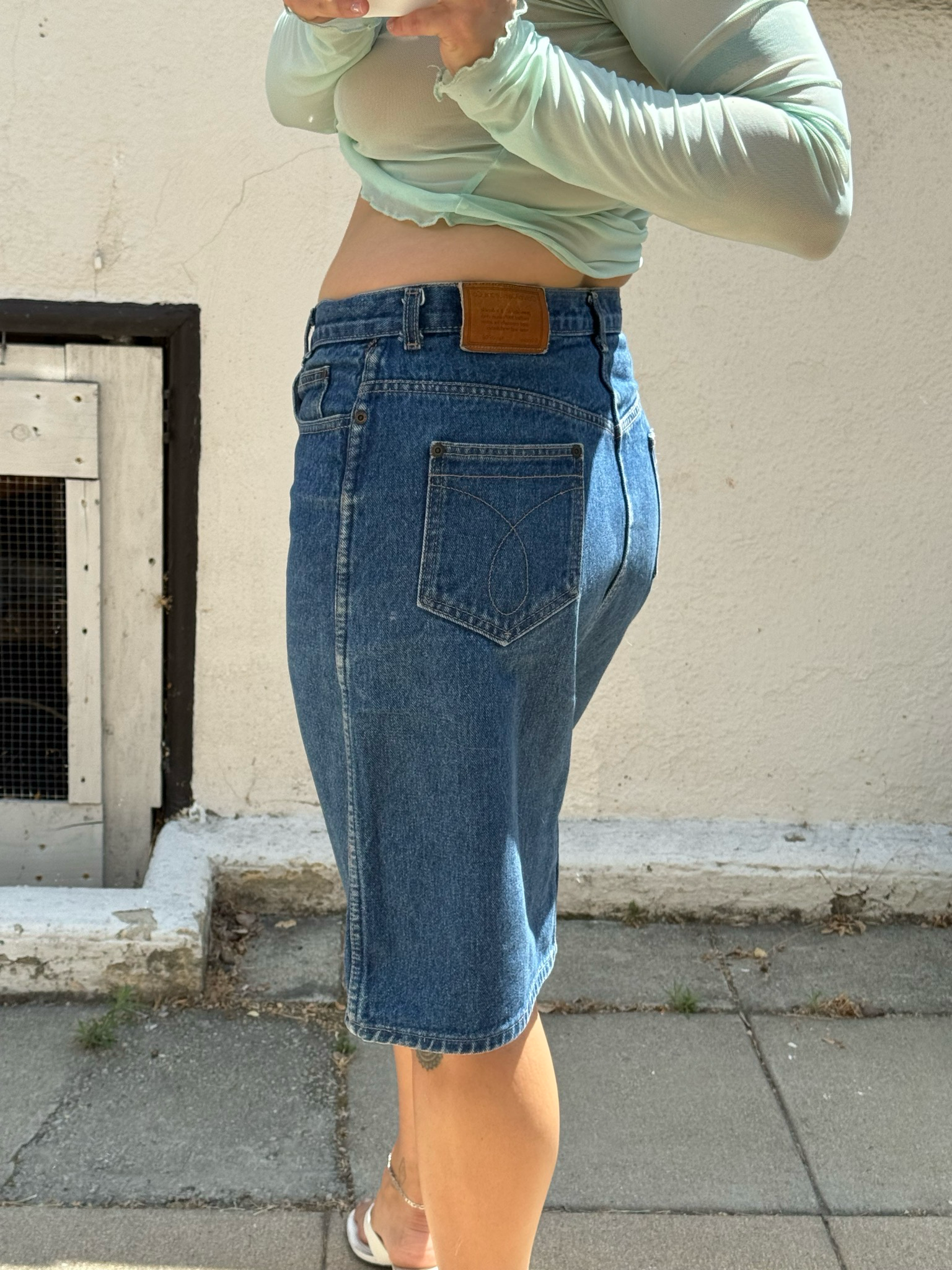 vintage Calvin Klein denim skirt