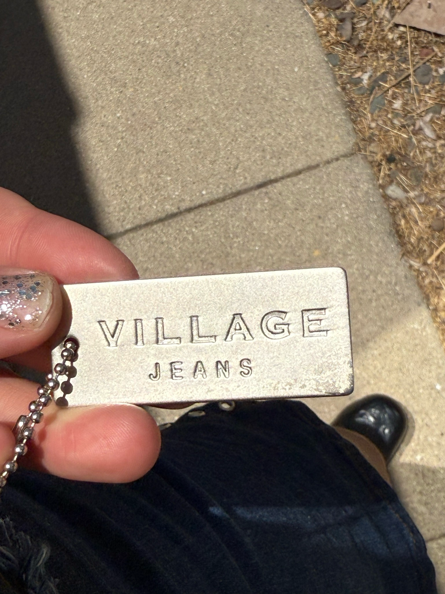 village jeans Y2K mini skirt