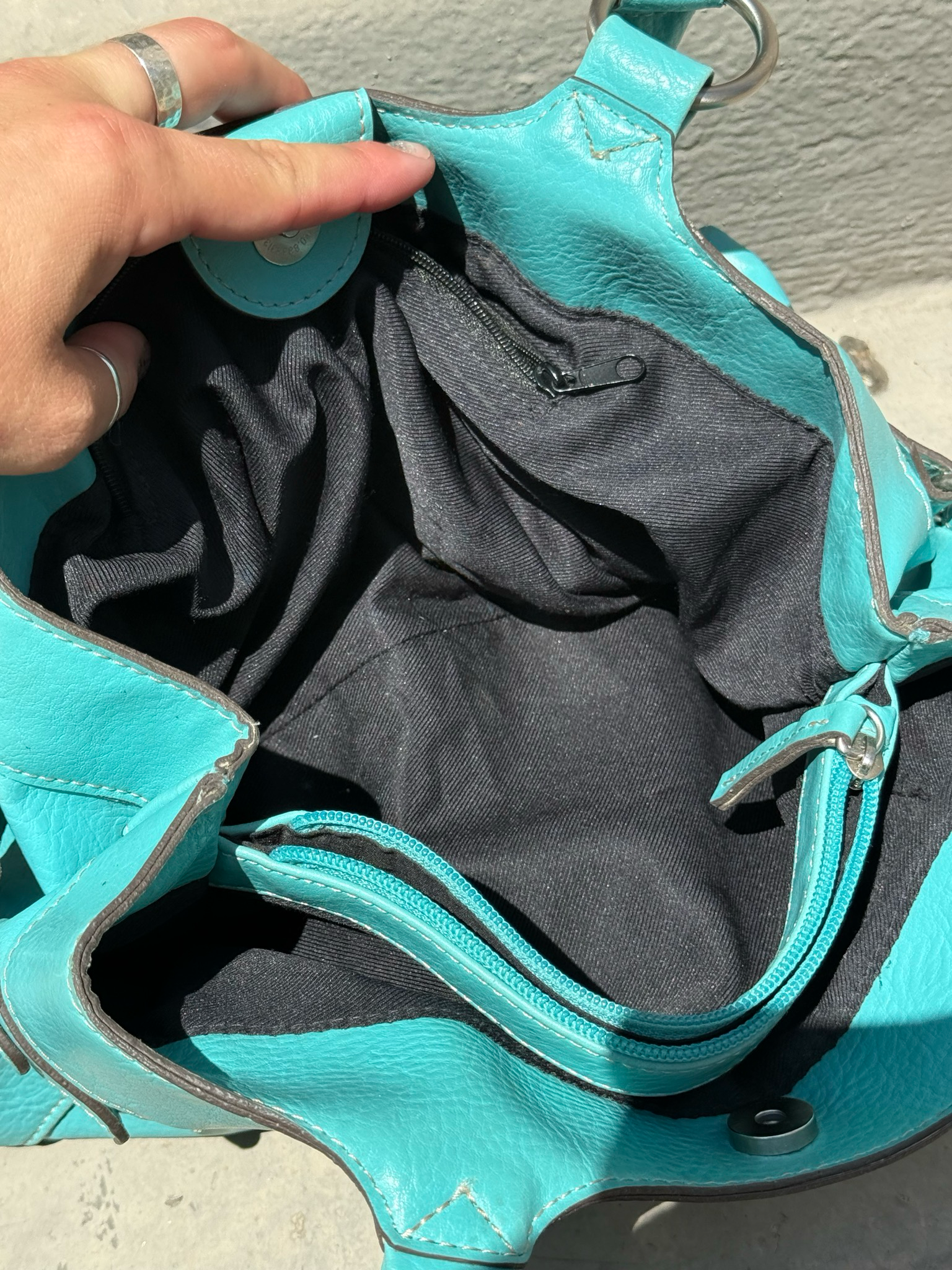 faux leather handbag