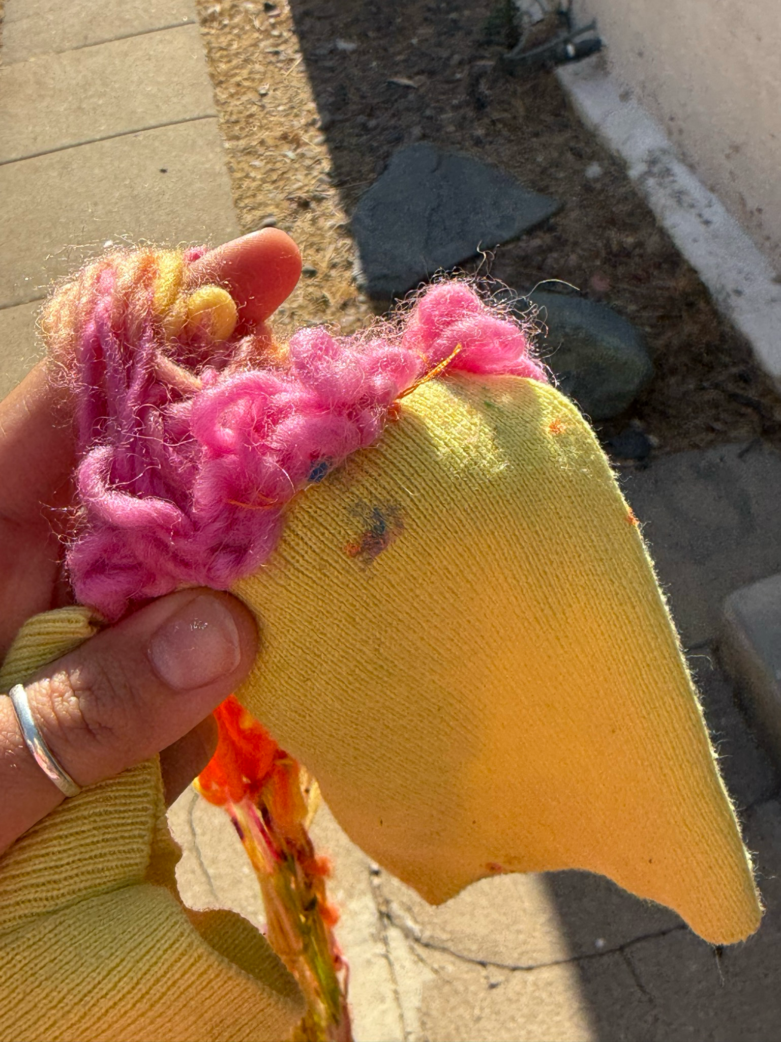 so squish upcycled knit blouse