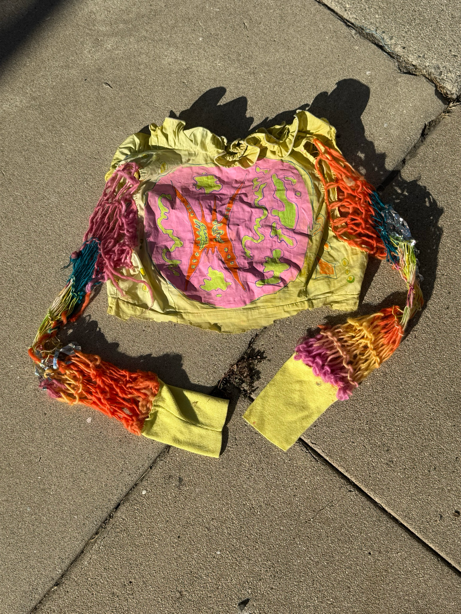 so squish upcycled knit blouse