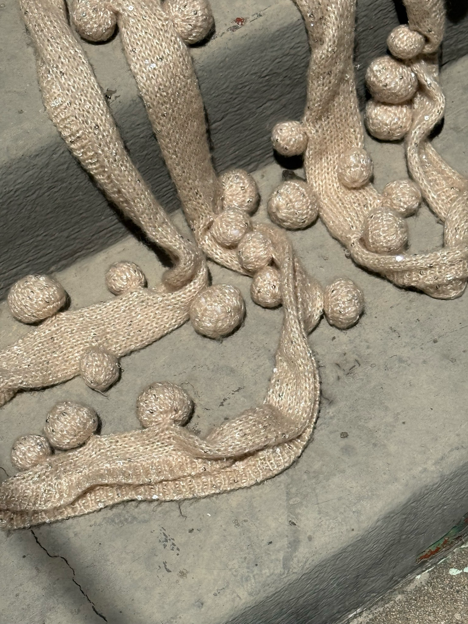 𓆩♡𓆪 knit pom pom scarf ✿