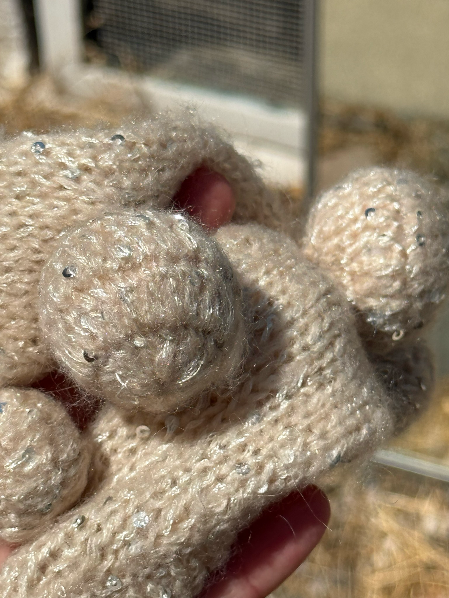 𓆩♡𓆪 knit pom pom scarf ✿