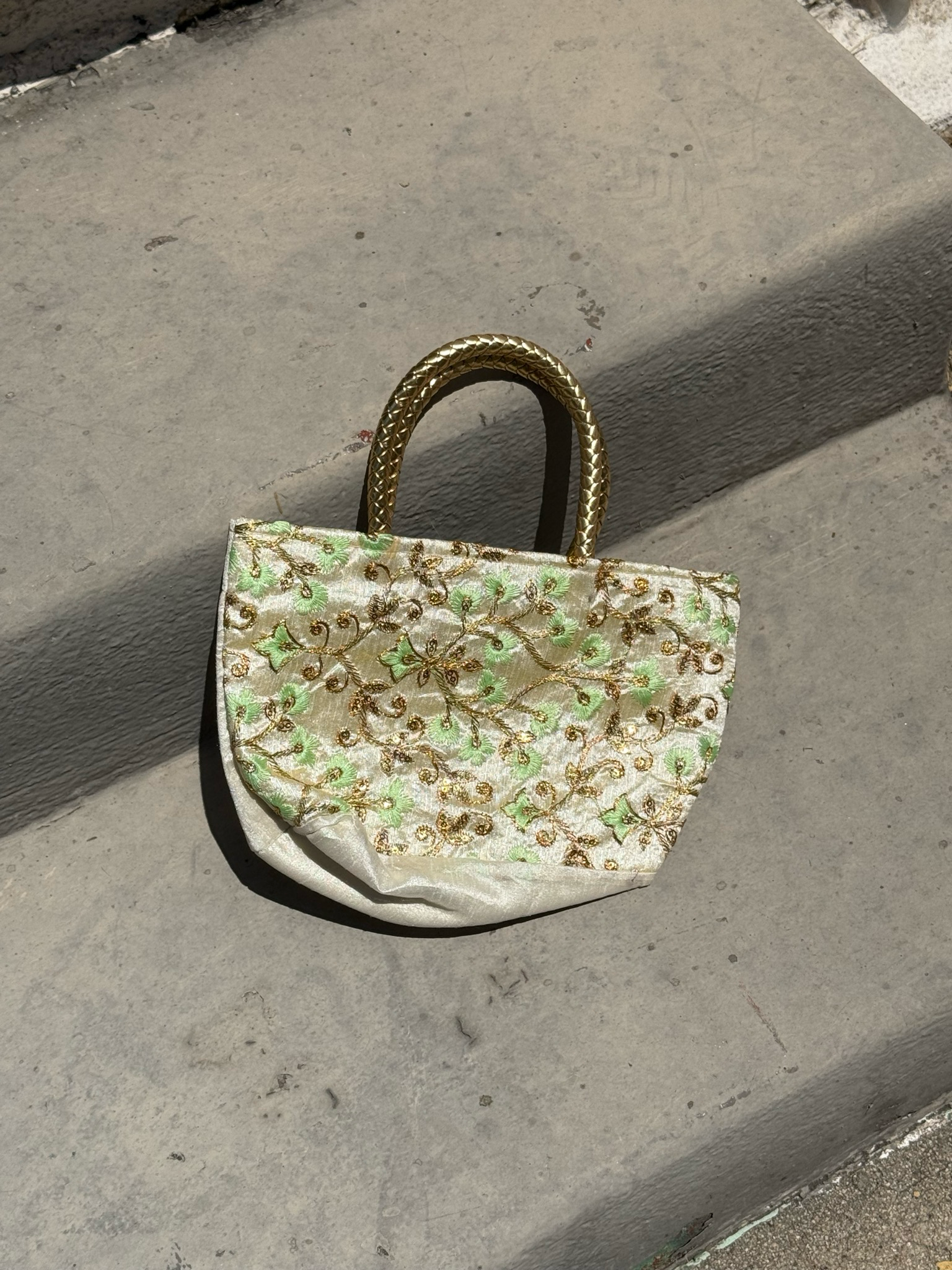 embroidered vintage mini handbag