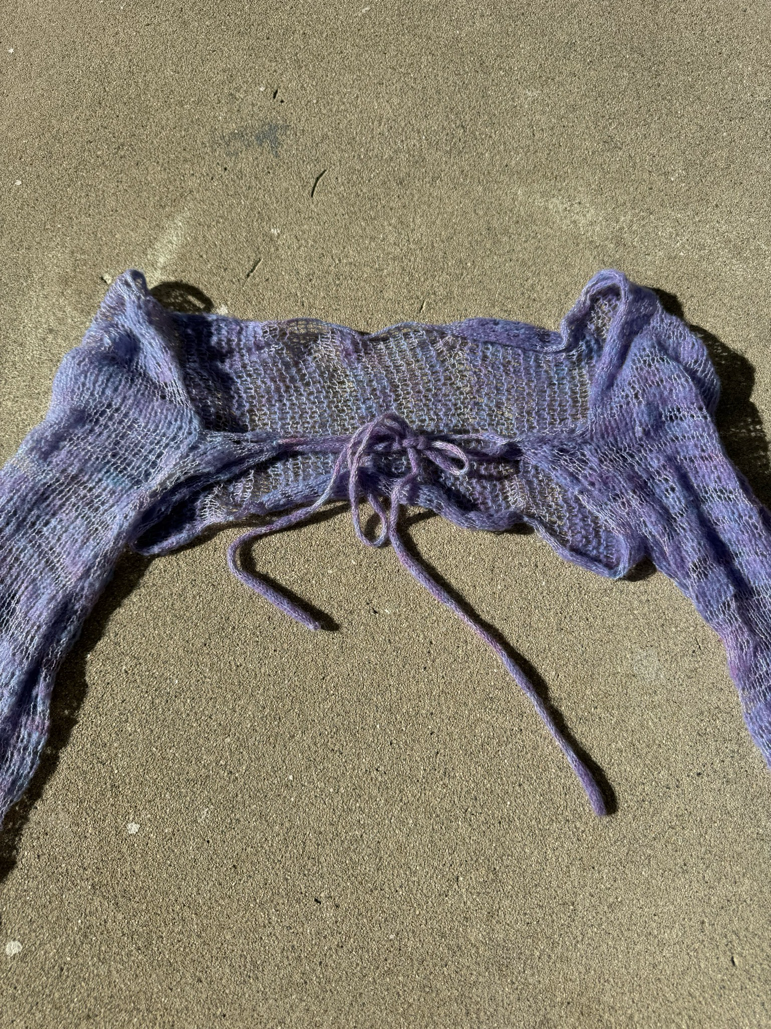 mohair tie shrug